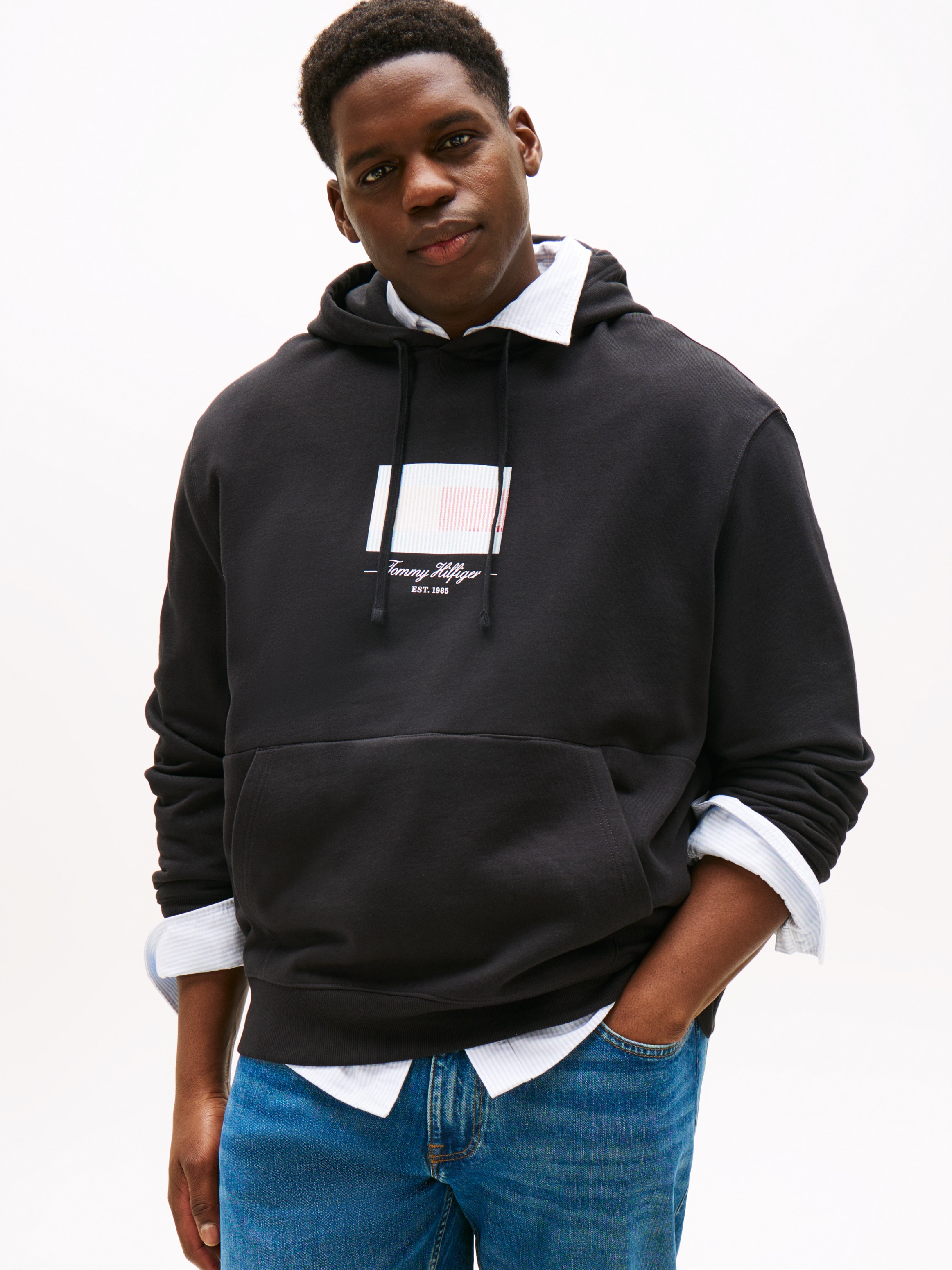 Tommy Hilfiger Big & Tall Kapuzensweatshirt "BT-ITHACA FLAG HOODIE-B", Groß günstig online kaufen
