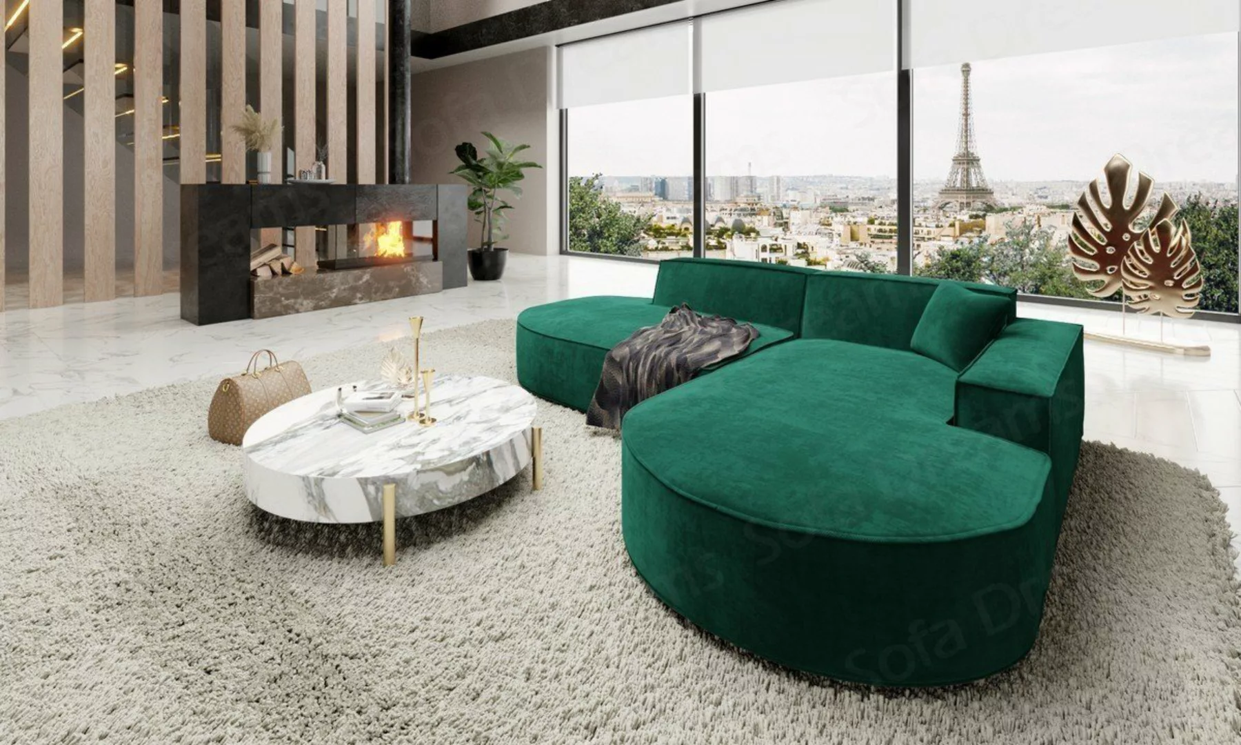 Sofa Dreams Ecksofa Samtstoff Designer Ecksofa Alegranza L Lounge Mini Stof günstig online kaufen
