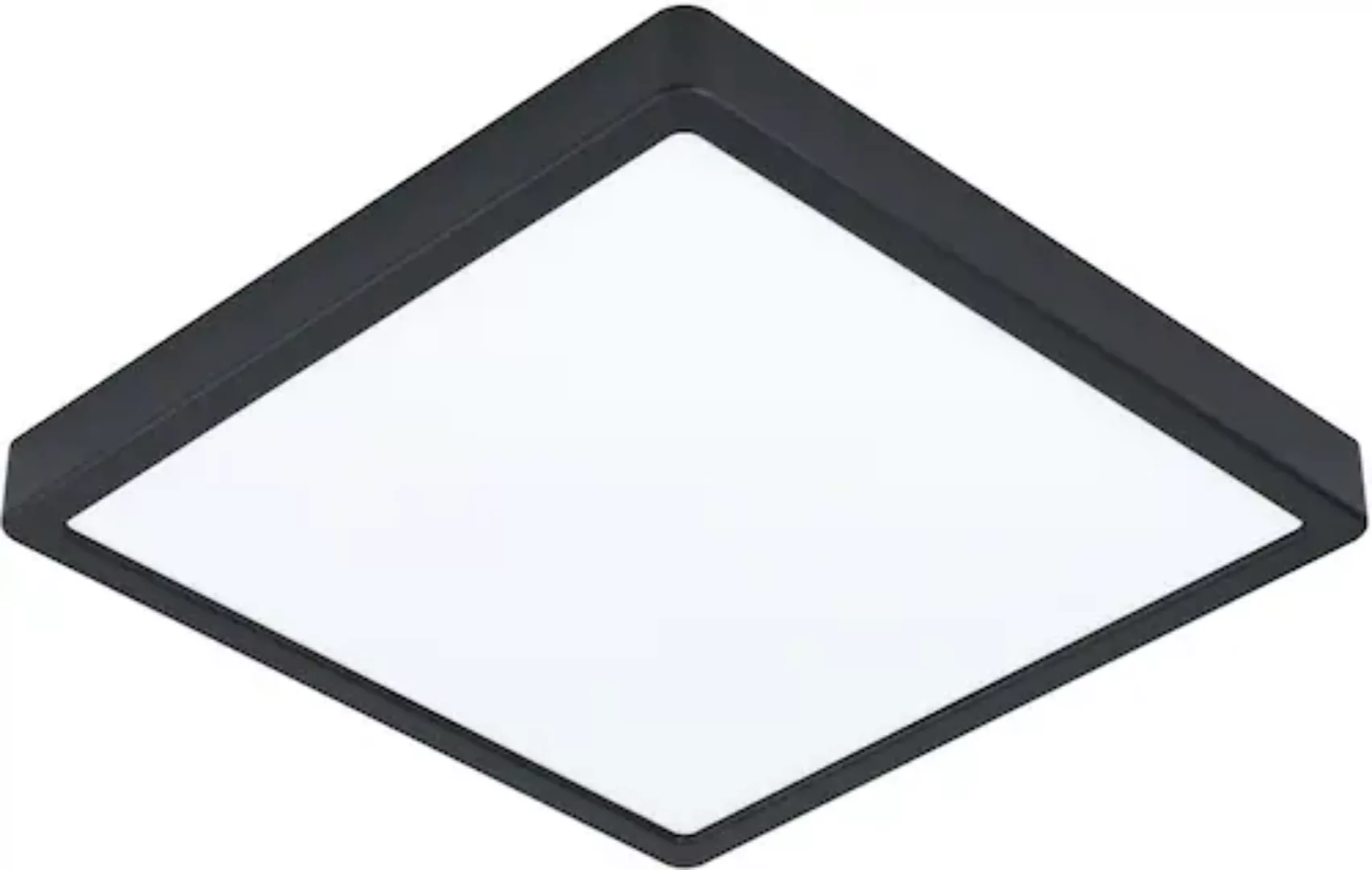 Eglo LED-Deckenleuchte Argolis 2 eckig Schwarz Weiß günstig online kaufen