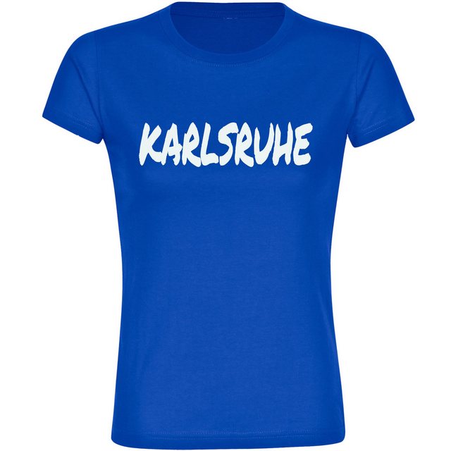 multifanshop T-Shirt Damen Karlsruhe - Textmarker - Frauen günstig online kaufen