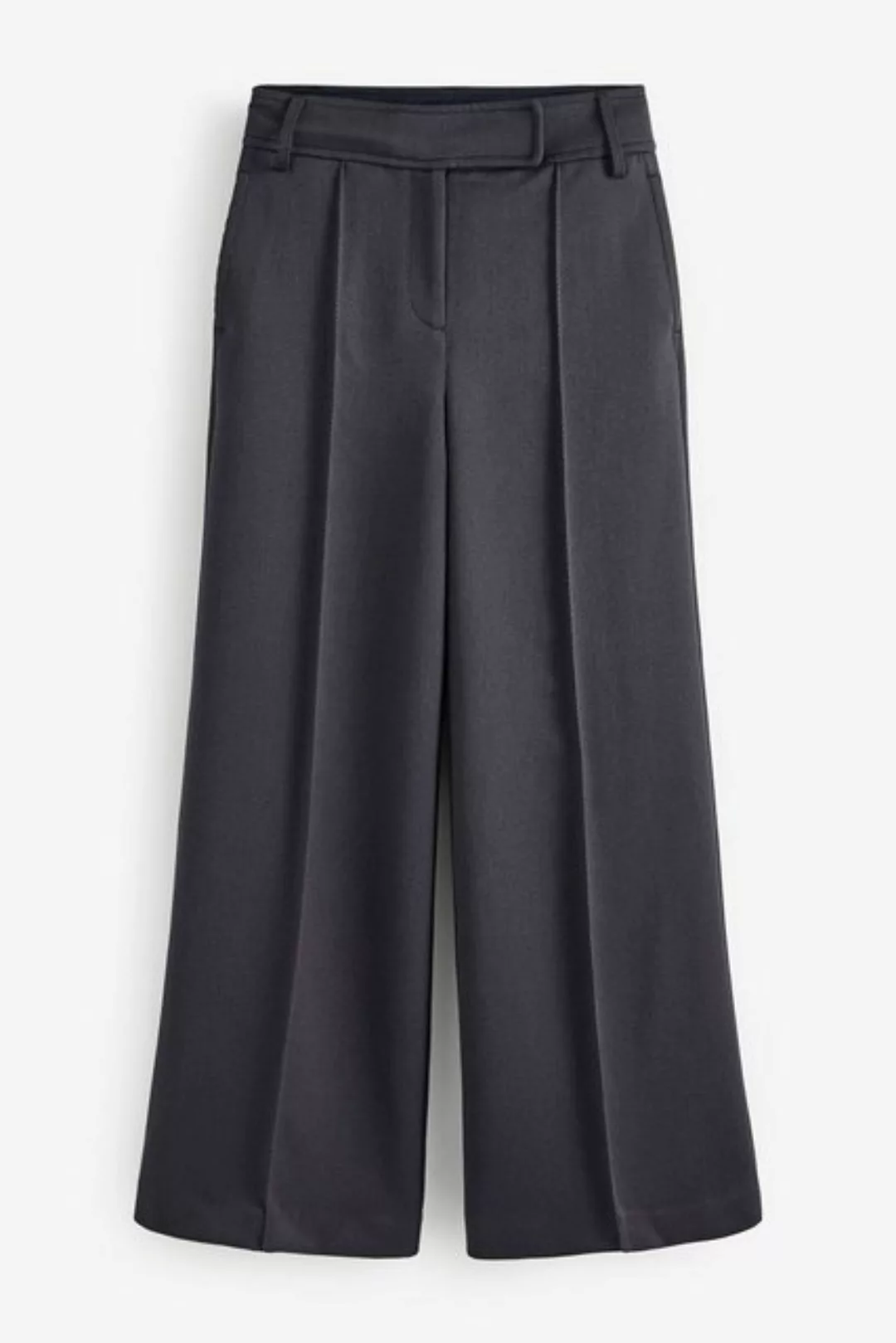 Next Stoffhose Anzughose mit weitem Bein und hoher Taille (1-tlg) günstig online kaufen