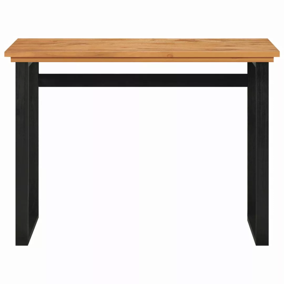 Schreibtisch 100x45x75 Cm Massivholz Teak günstig online kaufen