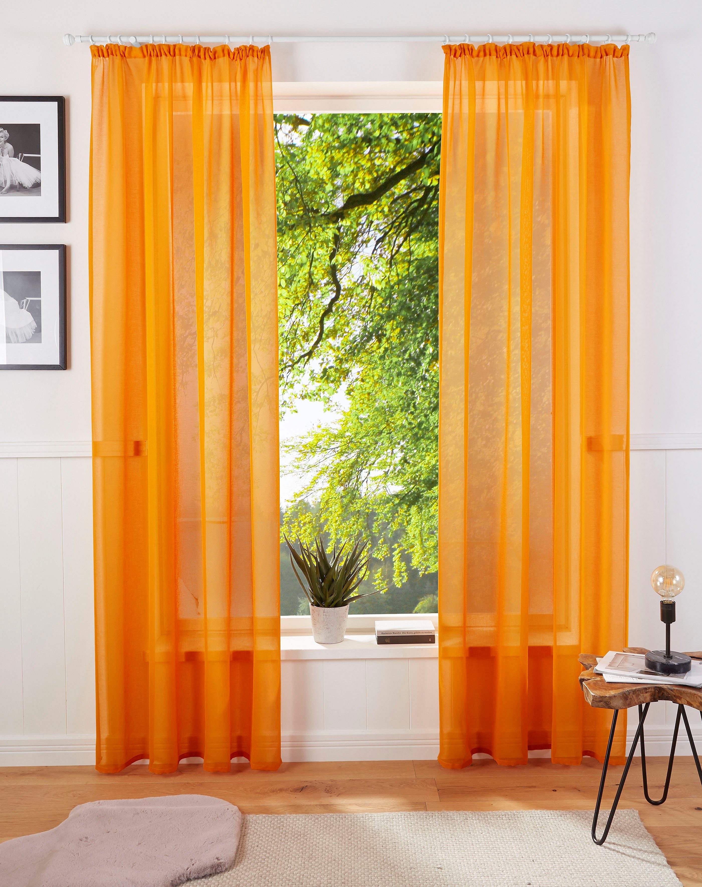 my home Gardine TENDER, Kräuselband (1 günstig online kaufen