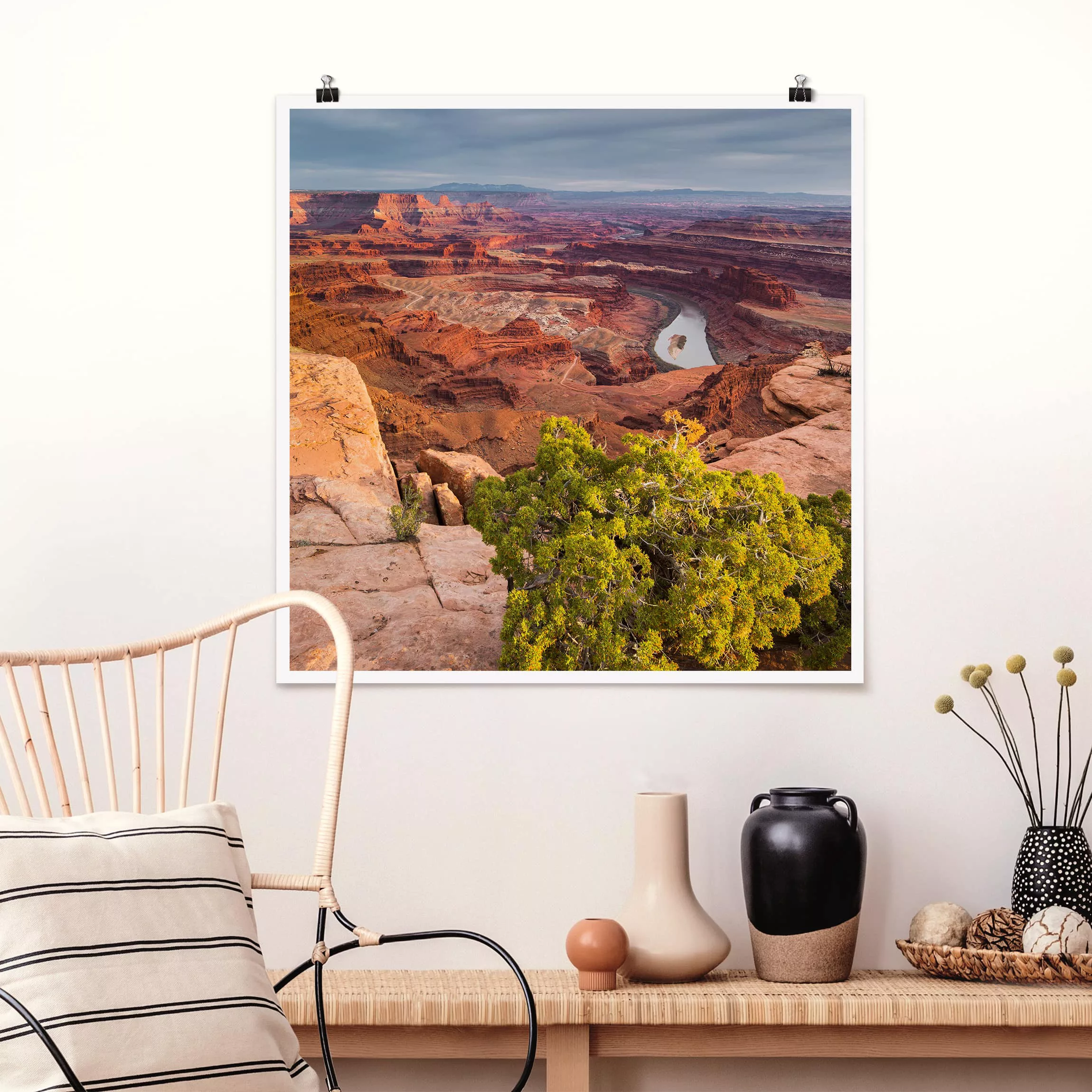Poster Natur & Landschaft - Quadrat Dead Horse Point Canyonlands National P günstig online kaufen