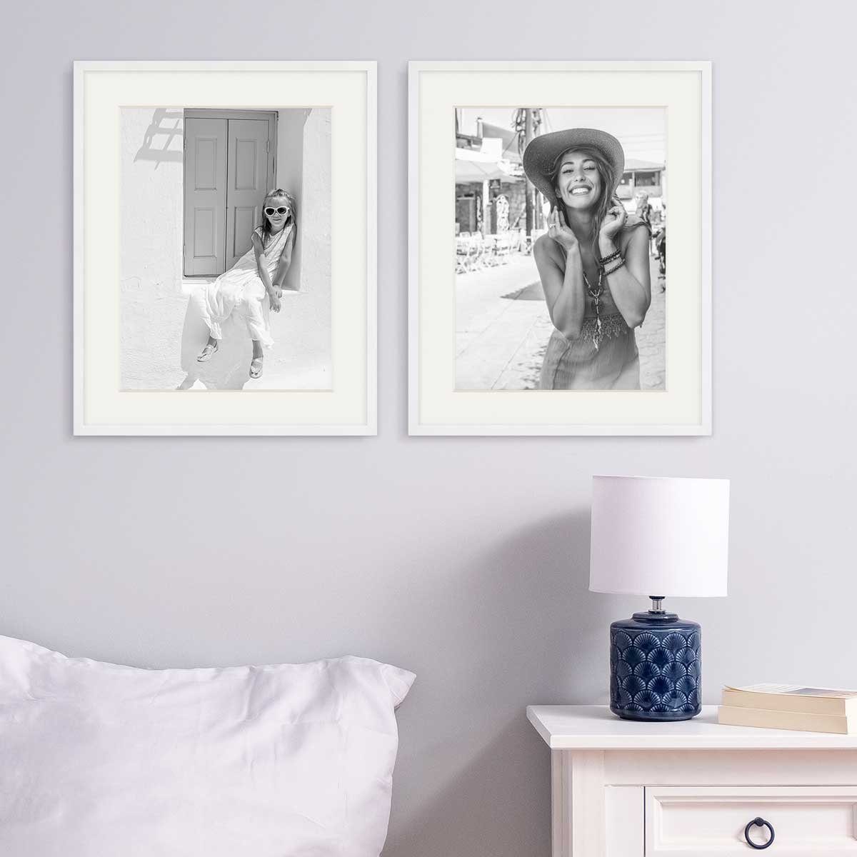 PHOTOLINI Bilderrahmen 2er Set Echtholz mit günstig online kaufen