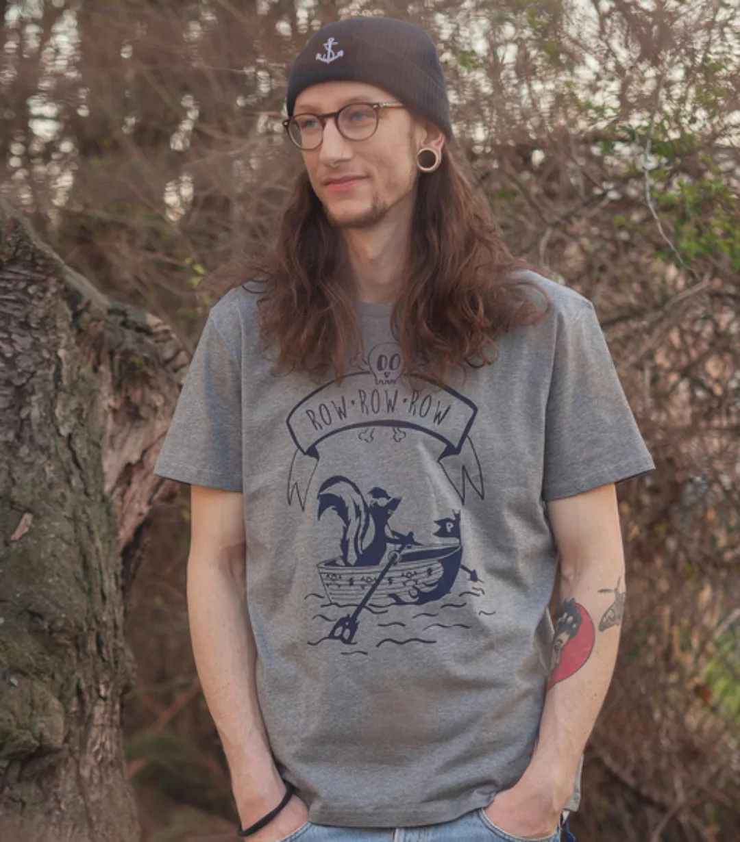 Sven Stinktier Der Pirat - Männer T-shirt - Fair Wear - Heather Grey günstig online kaufen