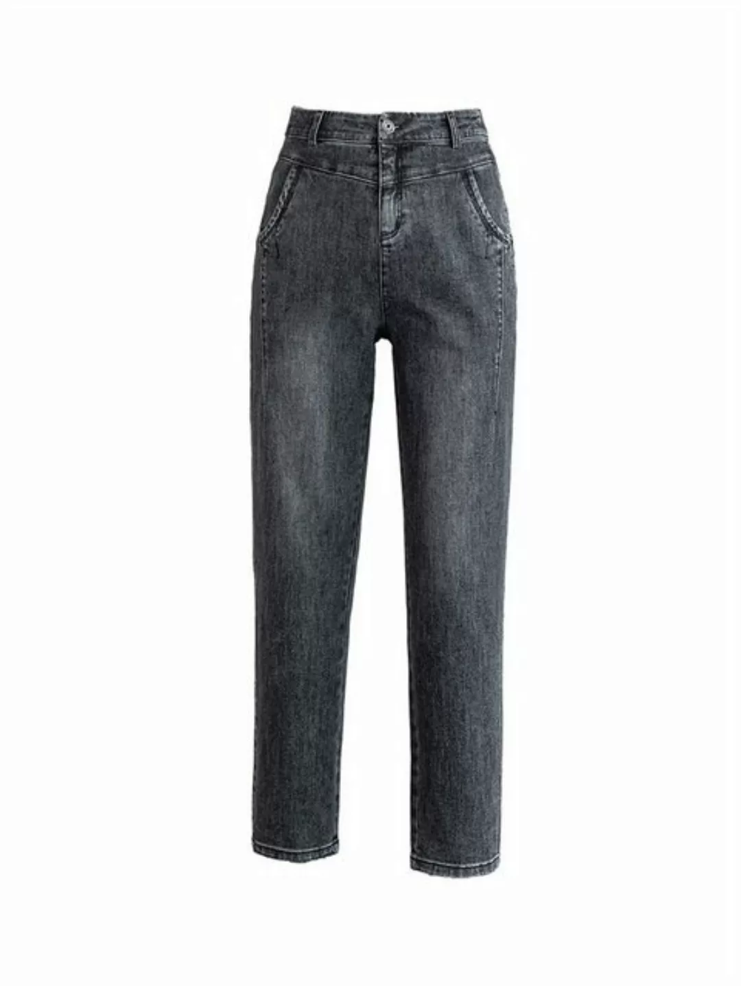 RUZU UG Stretch-Jeans Damenjeans Skinny Jeans Kurze Stretchhose hoher Taill günstig online kaufen