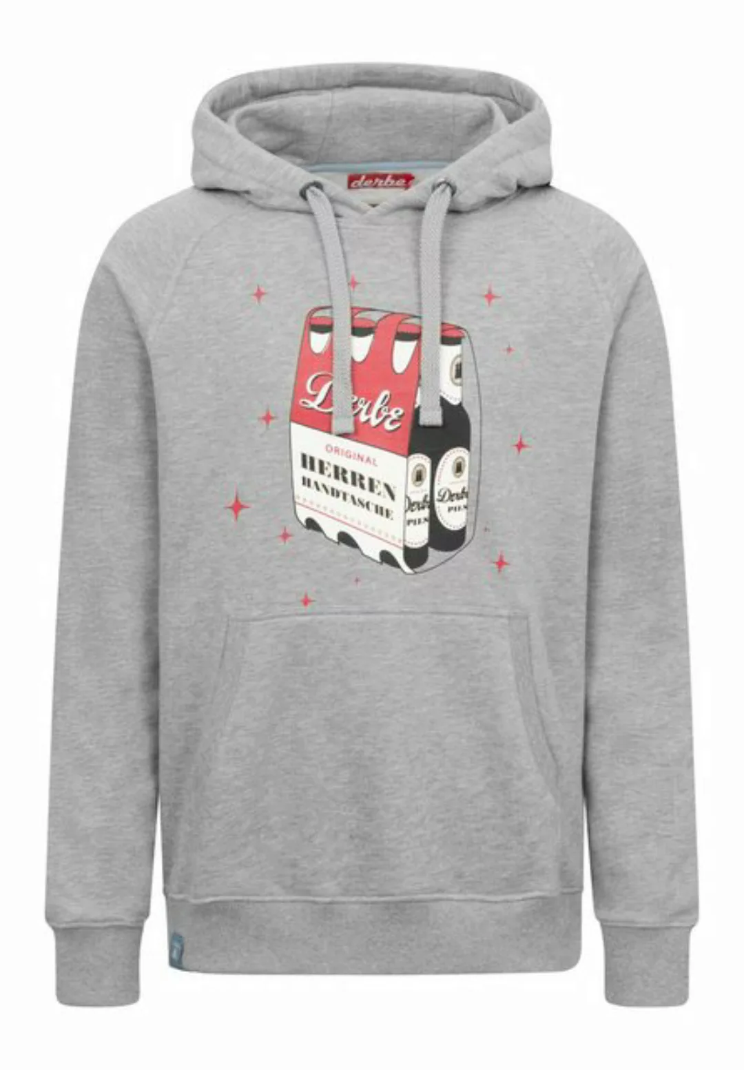 Derbe Hoodie Herrenhandtasche Rot-Weiß Herren Hoodie (1-tlg) günstig online kaufen