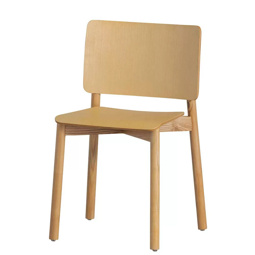 Esstisch Stühle aus Esche und Schichtholz Skandi Design (2er Set) günstig online kaufen