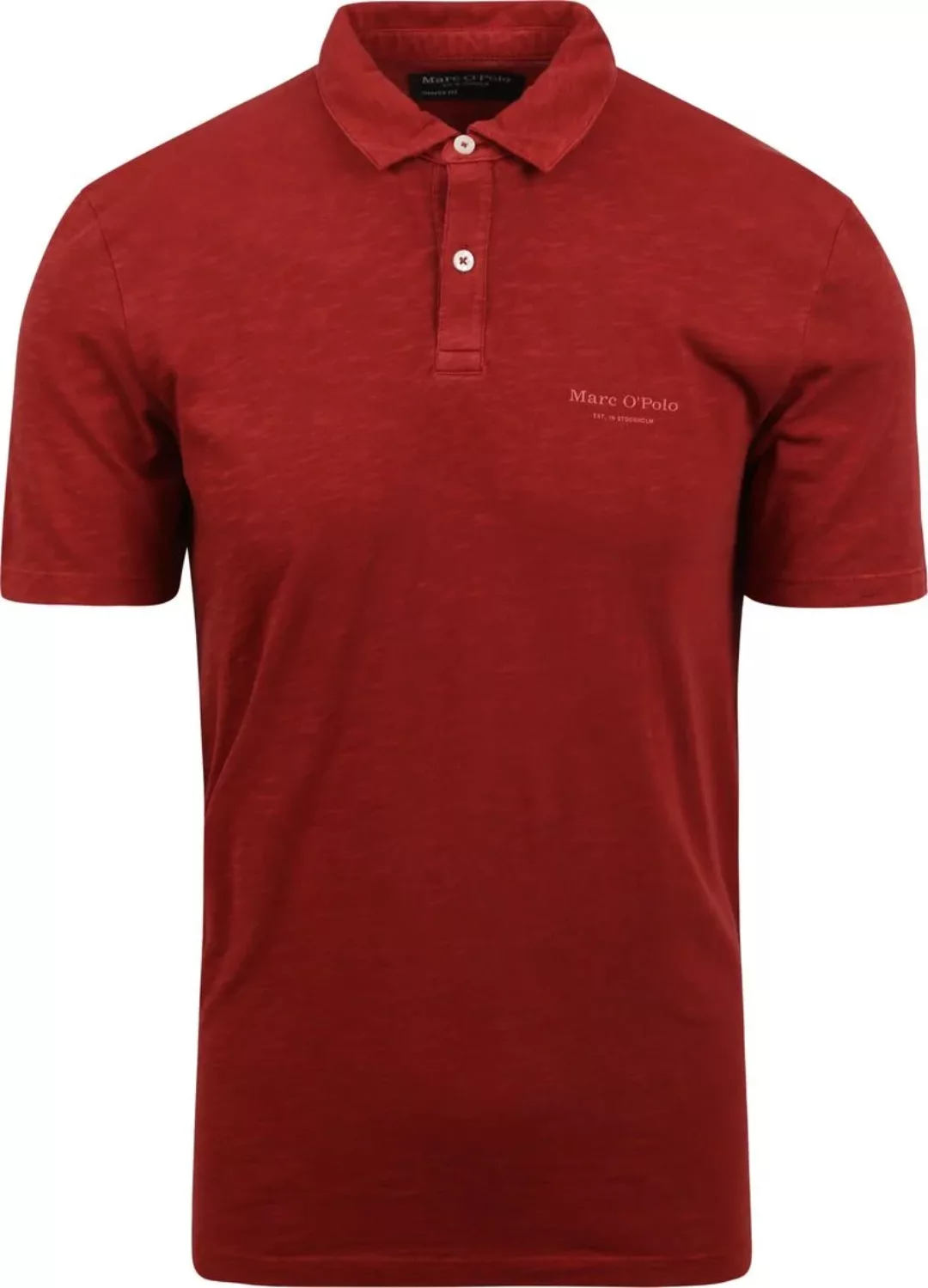 Marc O'Polo Polohemd Melange Rot - Größe XL günstig online kaufen