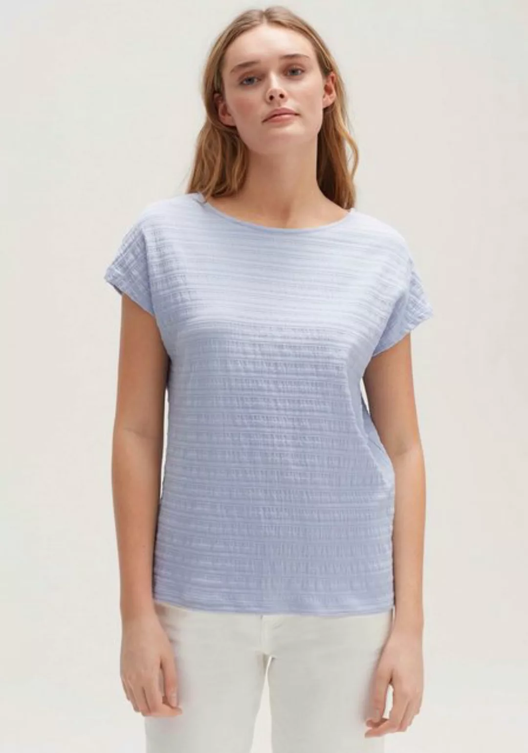 OPUS T-Shirt Supsi mit Querstreifen-Struktur günstig online kaufen