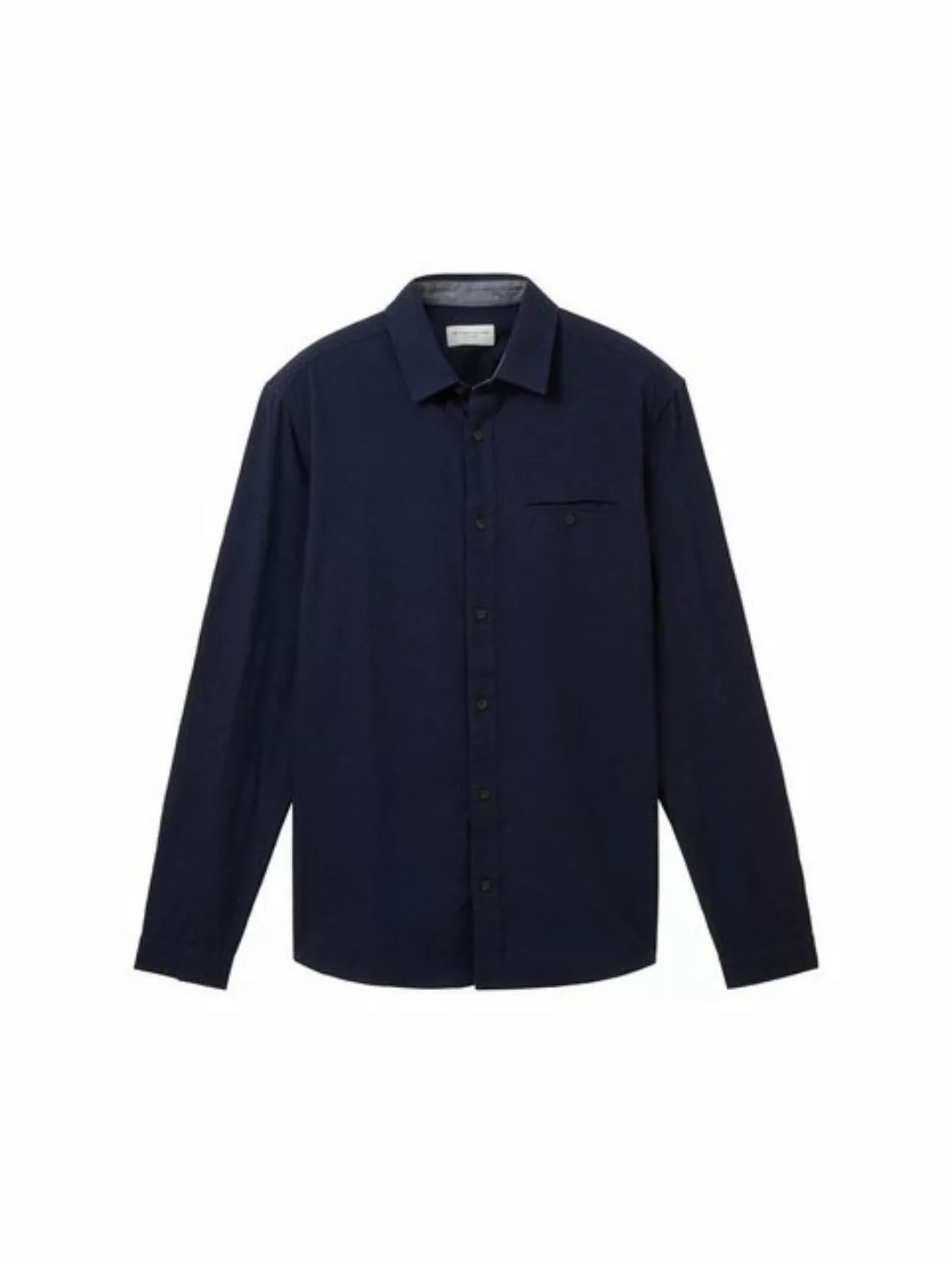 Tom Tailor Herren Langarm Hemd STRUCTURED TWILL - Regular Fit günstig online kaufen
