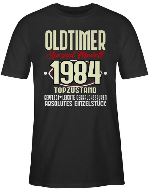 Shirtracer T-Shirt Oldtimer Spezial Modell 1984 Vierzigster 40. Geburtstag günstig online kaufen