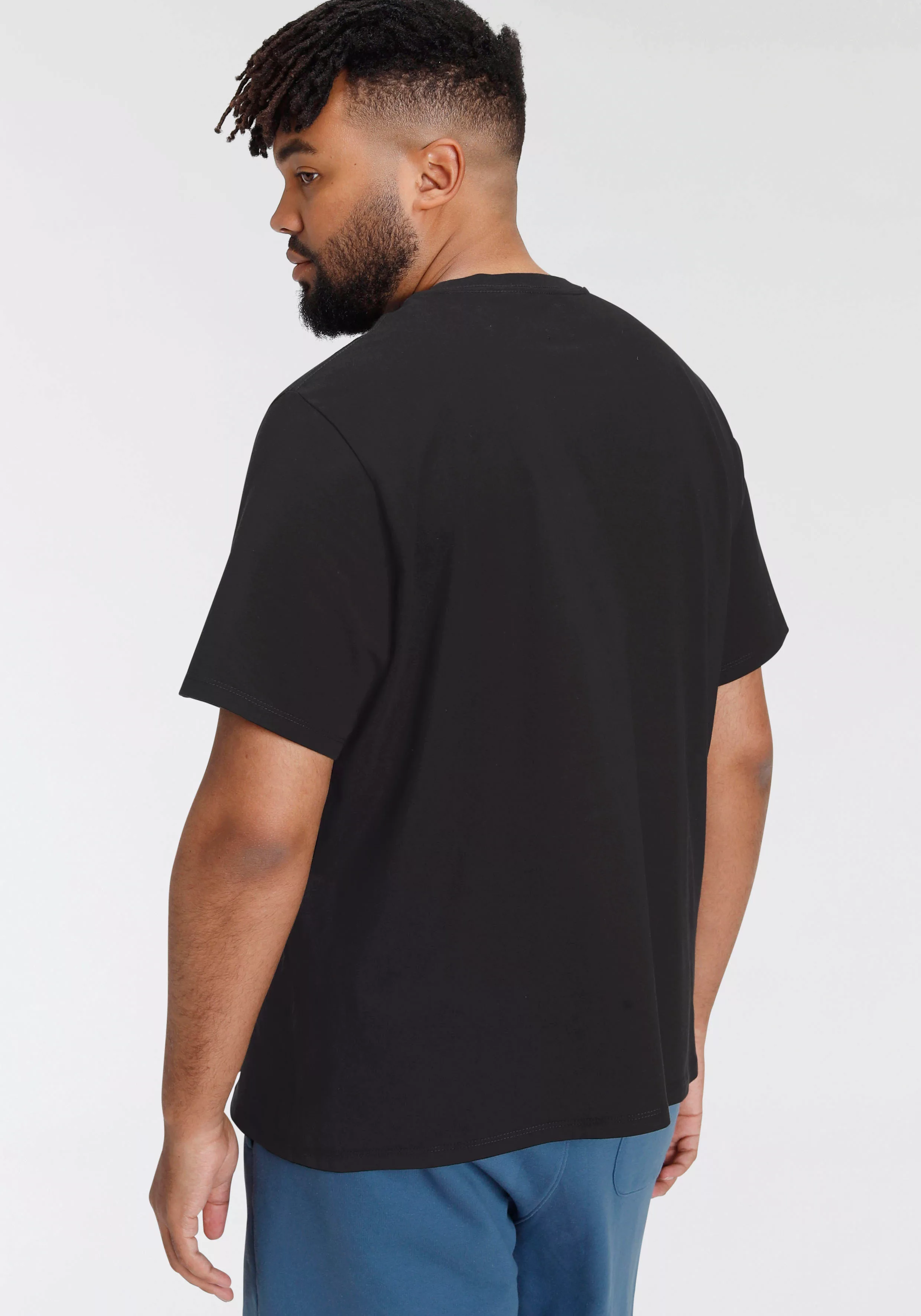 Levi's Big & Tall – Original – T-Shirt mit kleinem Logo in Schwarz günstig online kaufen