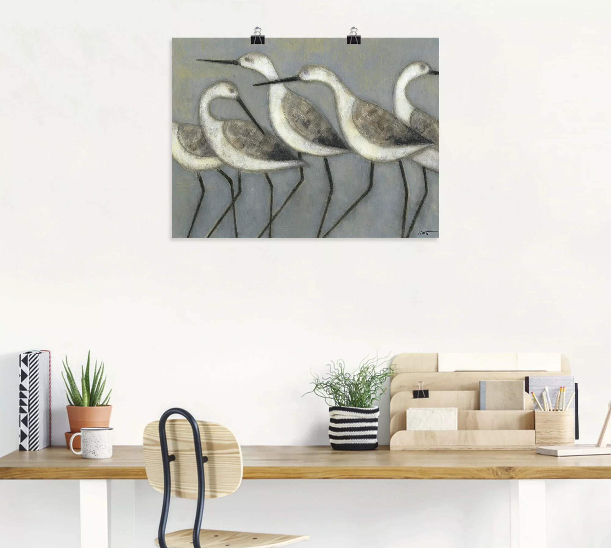 Artland Wandbild "Küstenvögel I", Vögel, (1 St.), als Alubild, Outdoorbild, günstig online kaufen