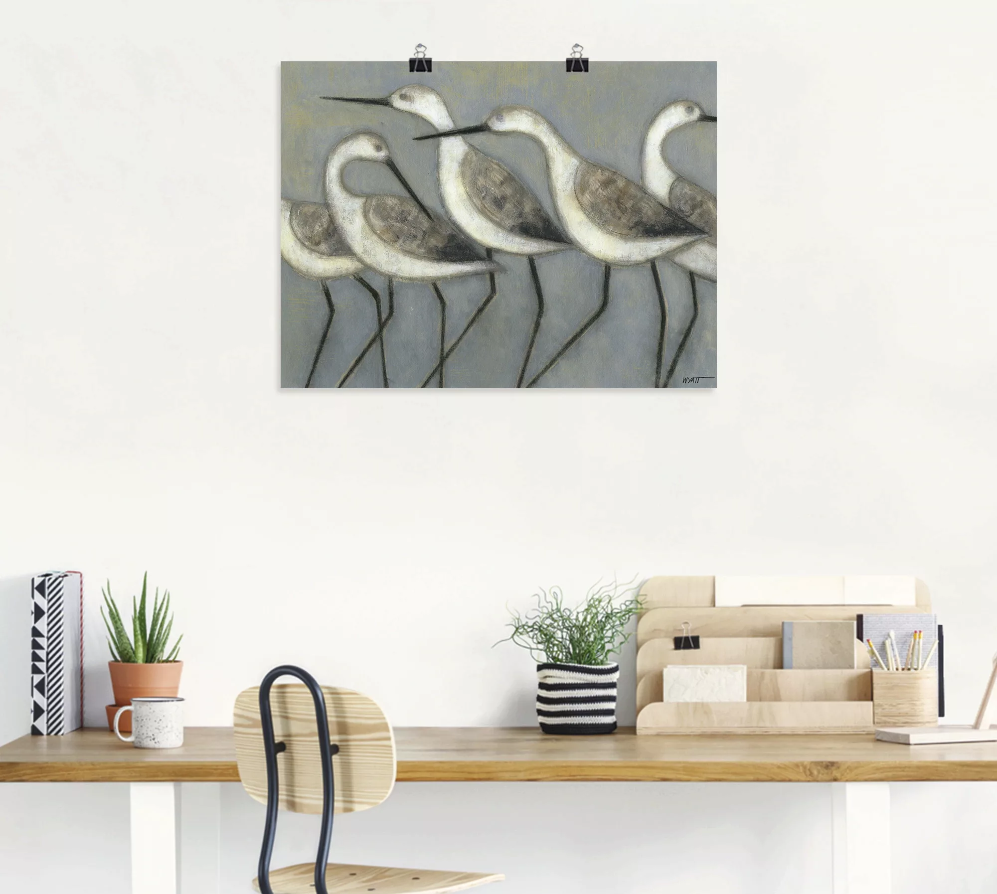 Artland Wandbild »Küstenvögel I«, Vögel, (1 St.), als Alubild, Outdoorbild, günstig online kaufen