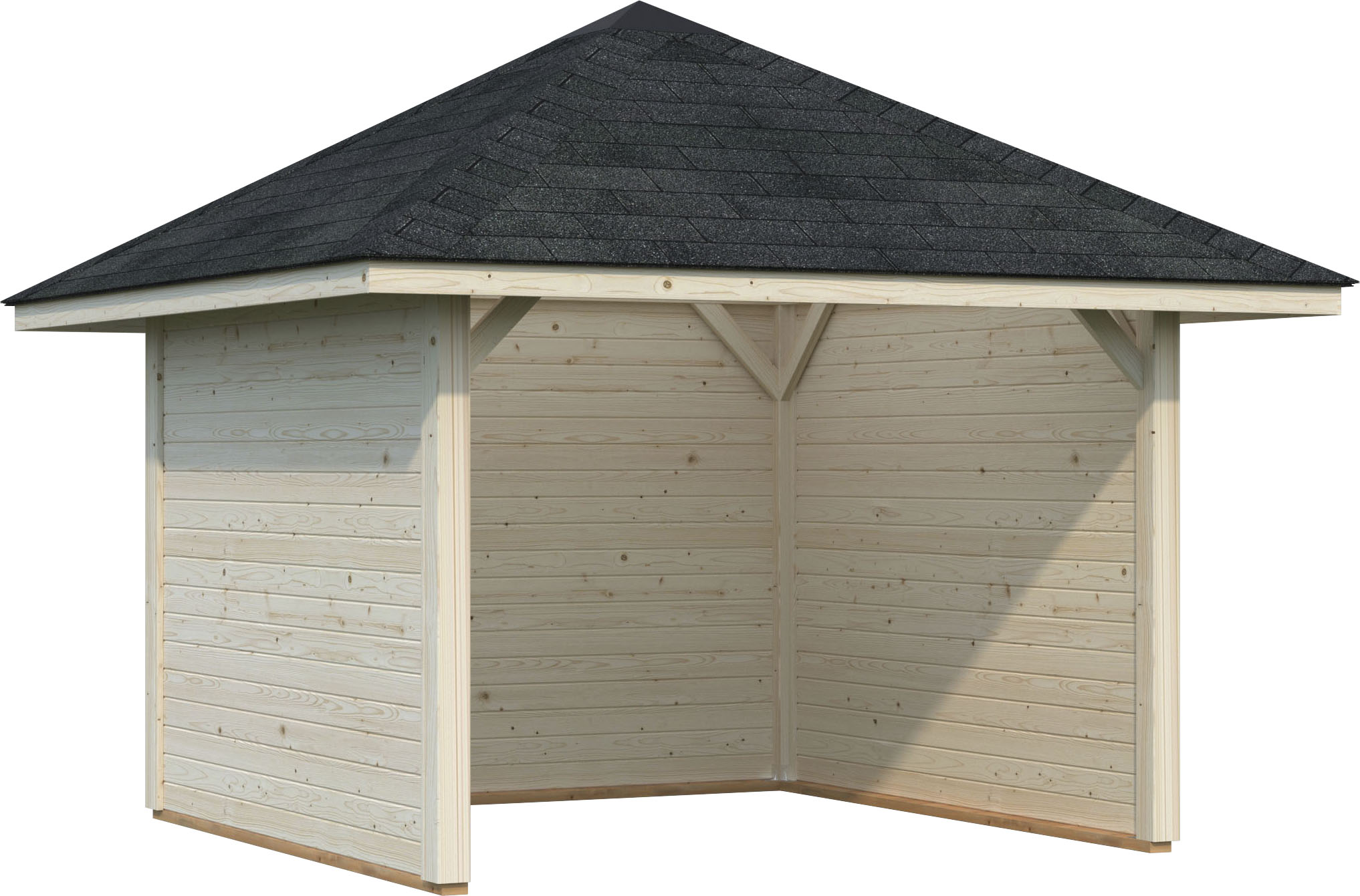 Palmako Holzpavillon "Bianca 8,3 m² Set 2", BxTxH: 300x300x323 cm günstig online kaufen