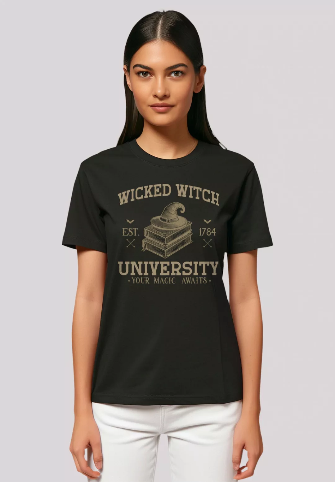 F4NT4STIC T-Shirt "Halloween University Wicked witch", Premium Qualität, Ha günstig online kaufen