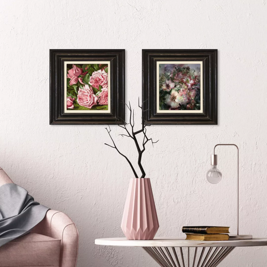 queence Leinwandbild "Blumen" günstig online kaufen