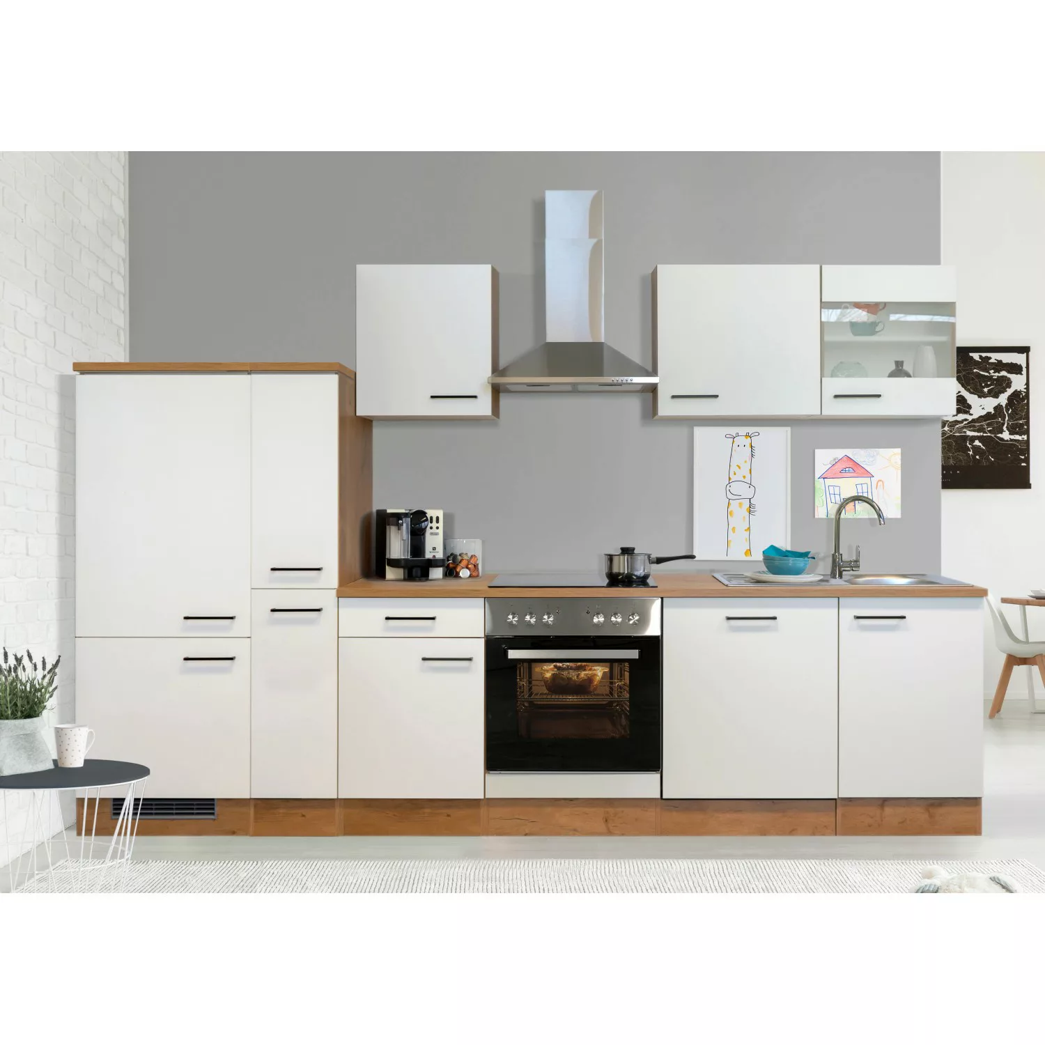 Flex-Well Küchenzeile "Vintea", mit E-Geräten, Gesamtbreite 310 cm günstig online kaufen