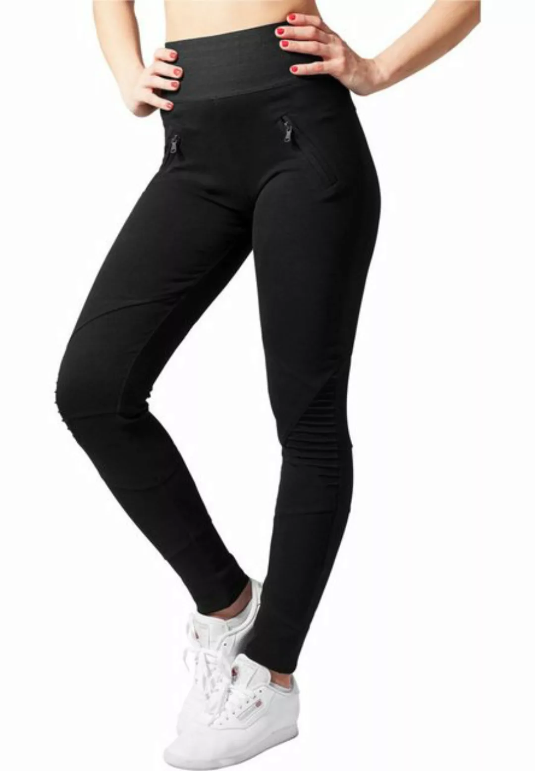 URBAN CLASSICS Leggings Urban Classics Damen Ladies Interlock High Waist Le günstig online kaufen