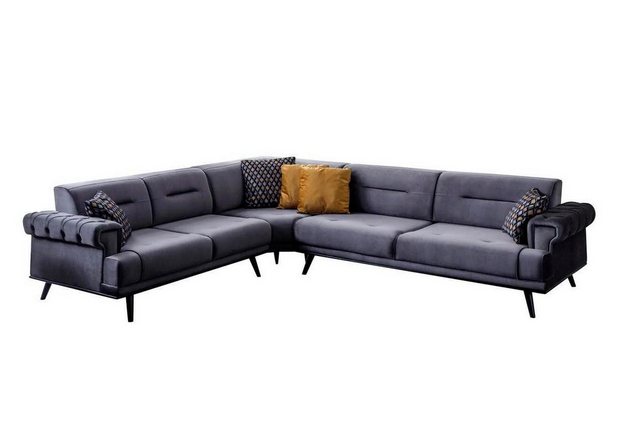 Xlmoebel Ecksofa Designer Ecksofa in Grau mit exklusivem Design für das mod günstig online kaufen