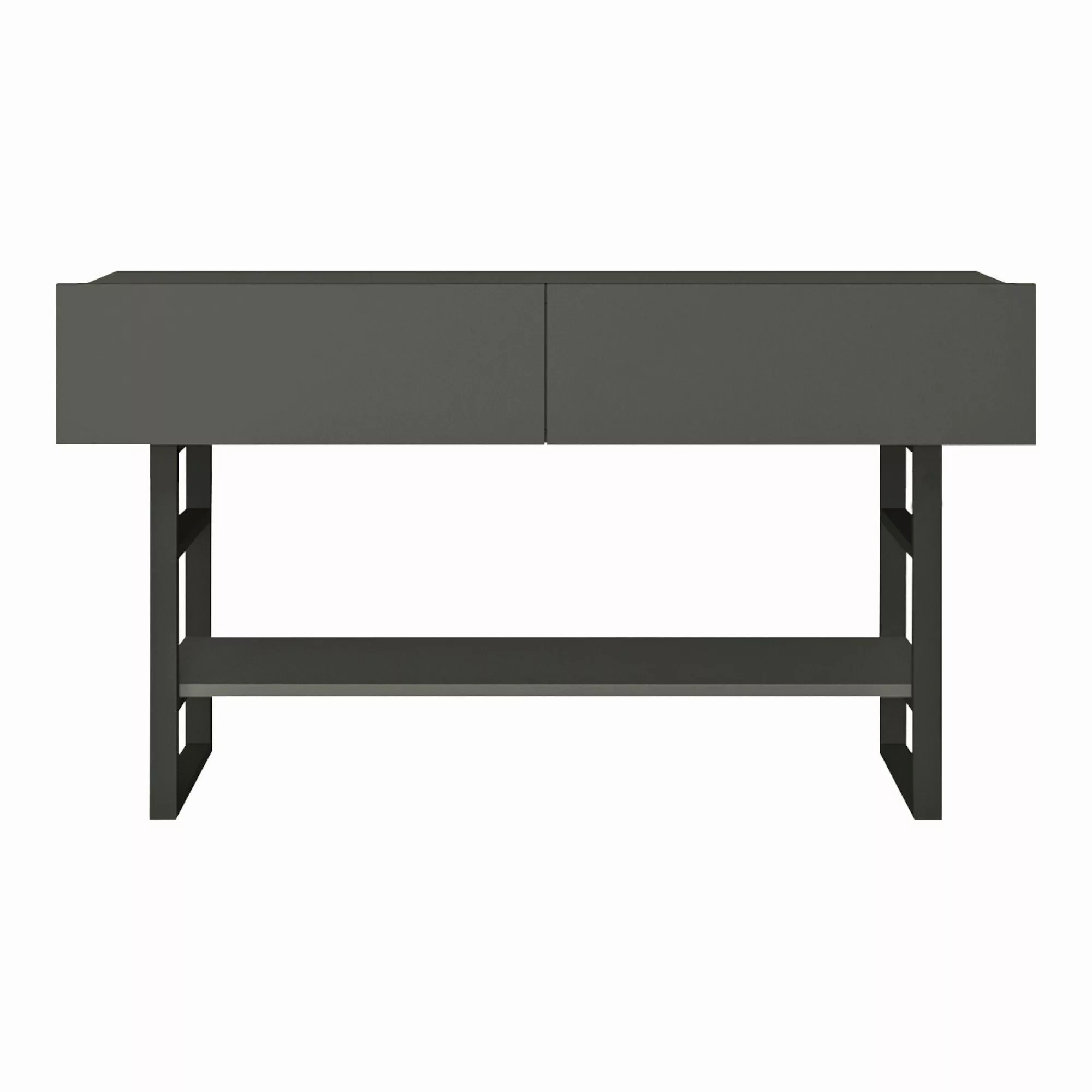 en.casa Konsolentisch, »Lappeenranta« Beistelltisch 76x139x43cm Anthrazit/S günstig online kaufen