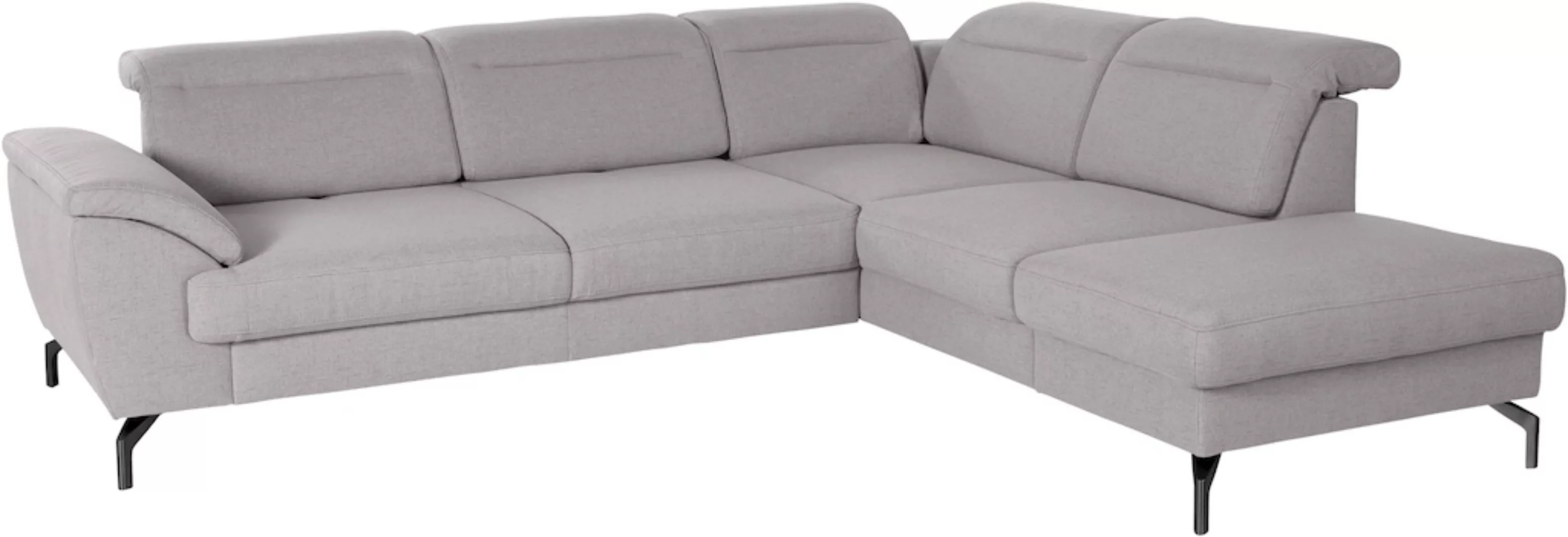 sit&more Ecksofa »Percy L-Form«, 15 cm Fußhöhe, Sitztiefenverstellung, wahl günstig online kaufen