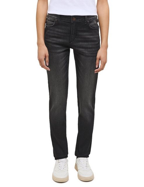 Mustang Damen Jeans CROSBY Relaxed Slim Fit - Schwarz - Black Denim günstig online kaufen