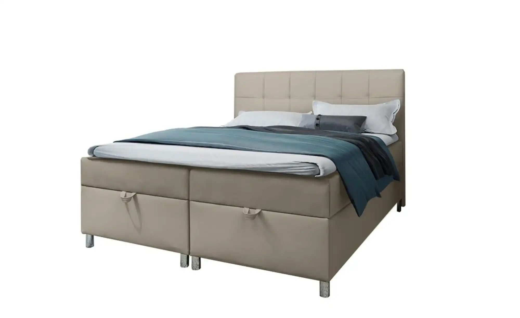 Boxbett mit Bettkasten Malabo ¦ beige ¦ Maße (cm): H: 110 Betten > Polsterb günstig online kaufen
