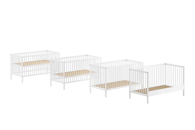 58 aufm Kessel Bettgestell Babybett Kara-lynn 144x76x84 Gitterbett Wiege Ma günstig online kaufen