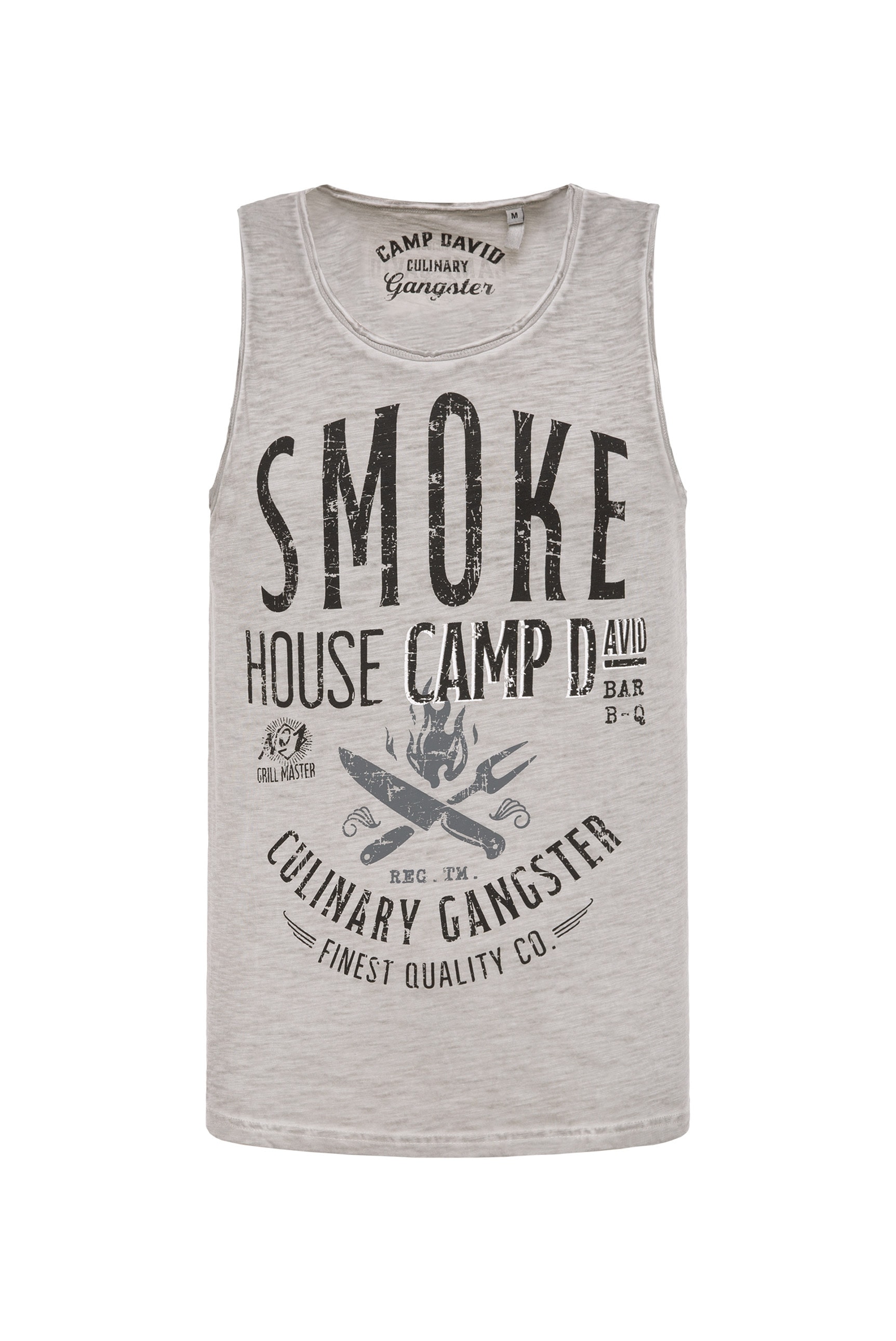 CAMP DAVID Tanktop, mit offenen Kanten an den Ausschnitten günstig online kaufen