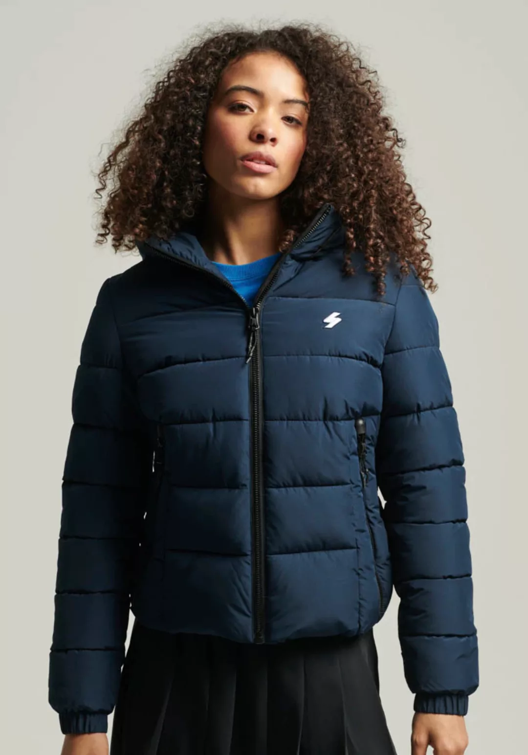 Superdry Steppjacke HOODED SPIRIT SPORTS PUFFER aus wasserabweisendem Mater günstig online kaufen