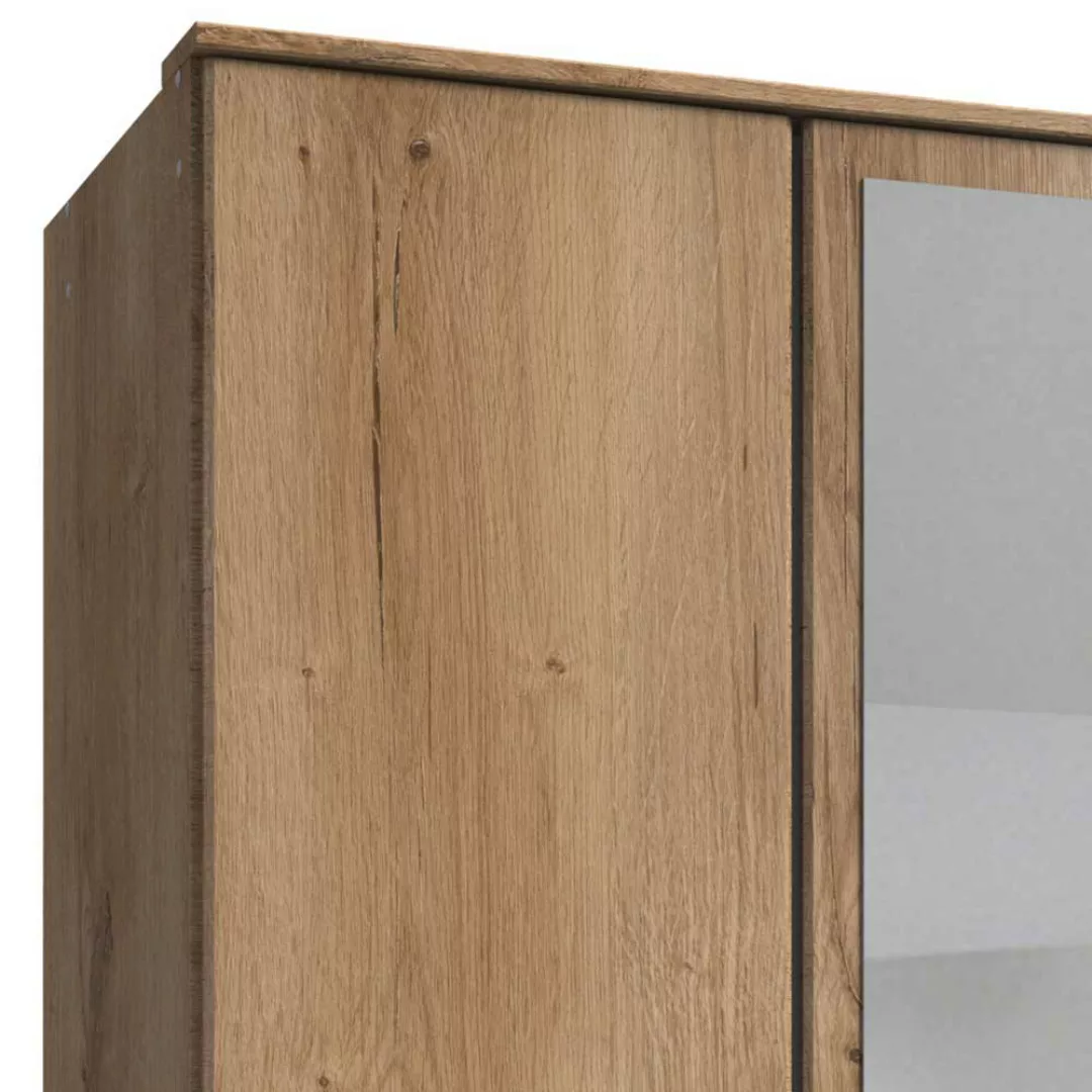 Drehtürschrank mit Spiegel und drei Schubladen Made in Germany günstig online kaufen