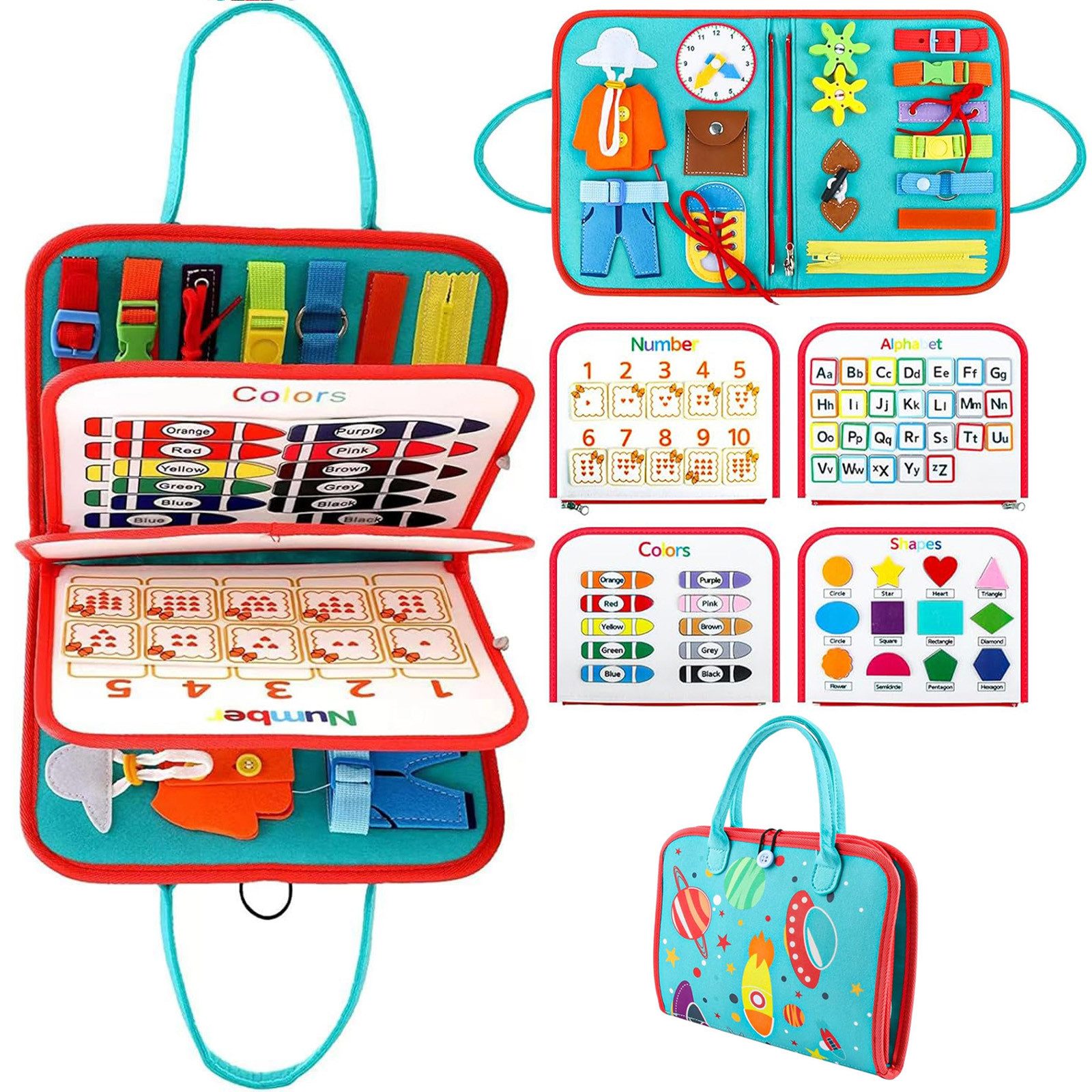 OKWISH Lernspielzeug Montessori Busy Board Kinder günstig online kaufen