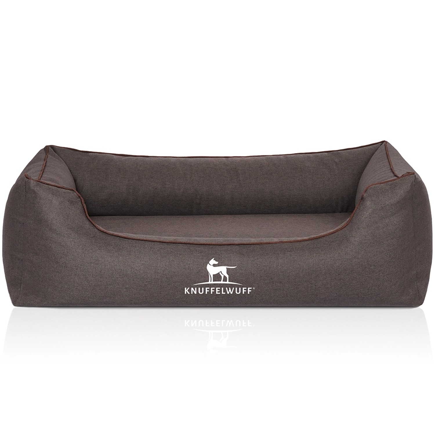 Knuffelwuff Hundebett Wippo Orthopädisch Velours M-L 85 x 63cm Schwarz günstig online kaufen