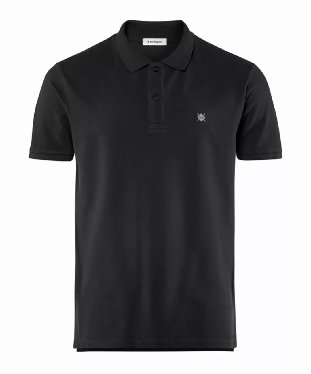 Burlington Herren Polo-Shirt Polo, XL, Schwarz, Raute, Baumwolle, 2169011-3 günstig online kaufen