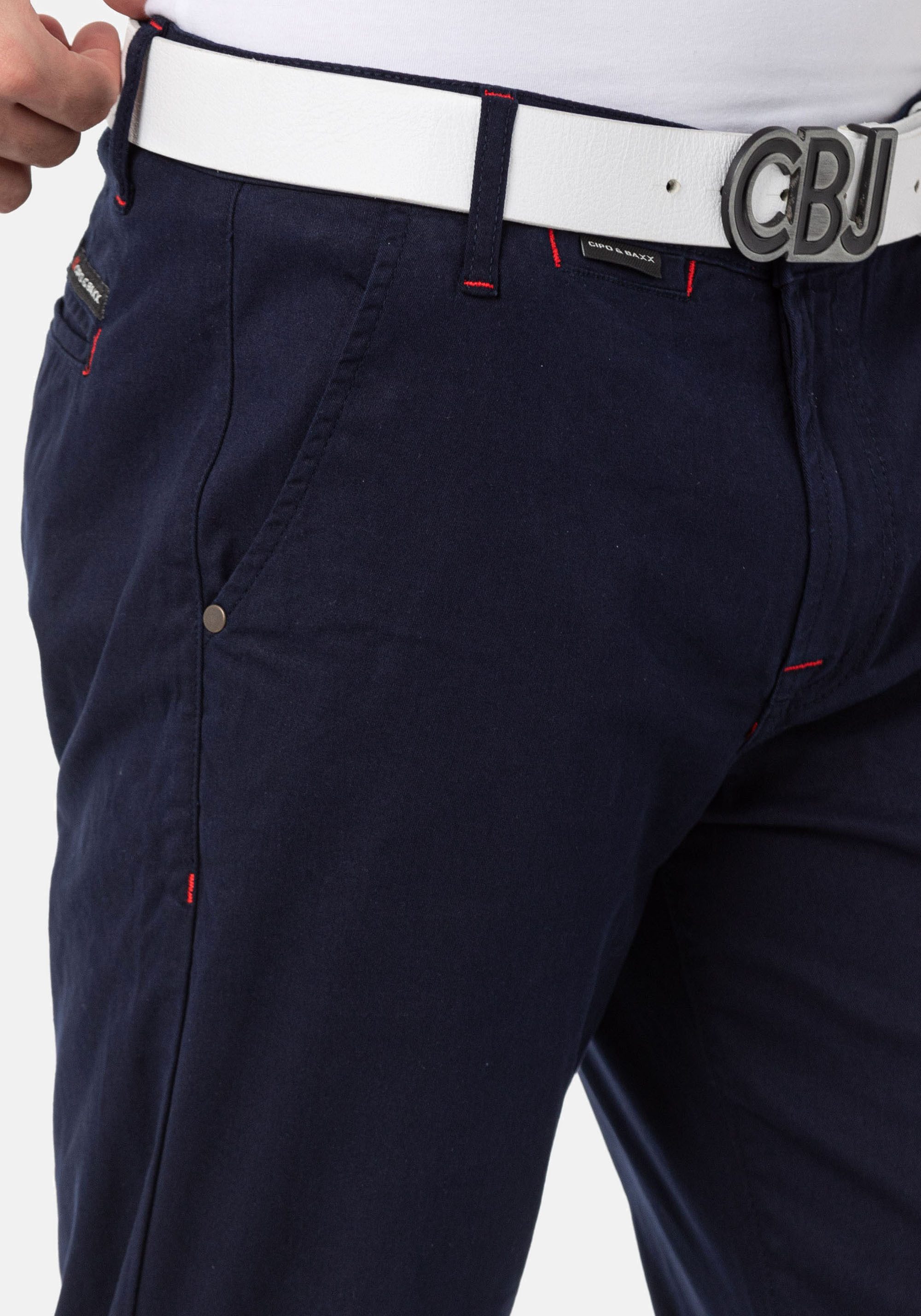Cipo & Baxx Stoffhose "Hose", im modischen Slim Fit-Schnitt, CD842 günstig online kaufen