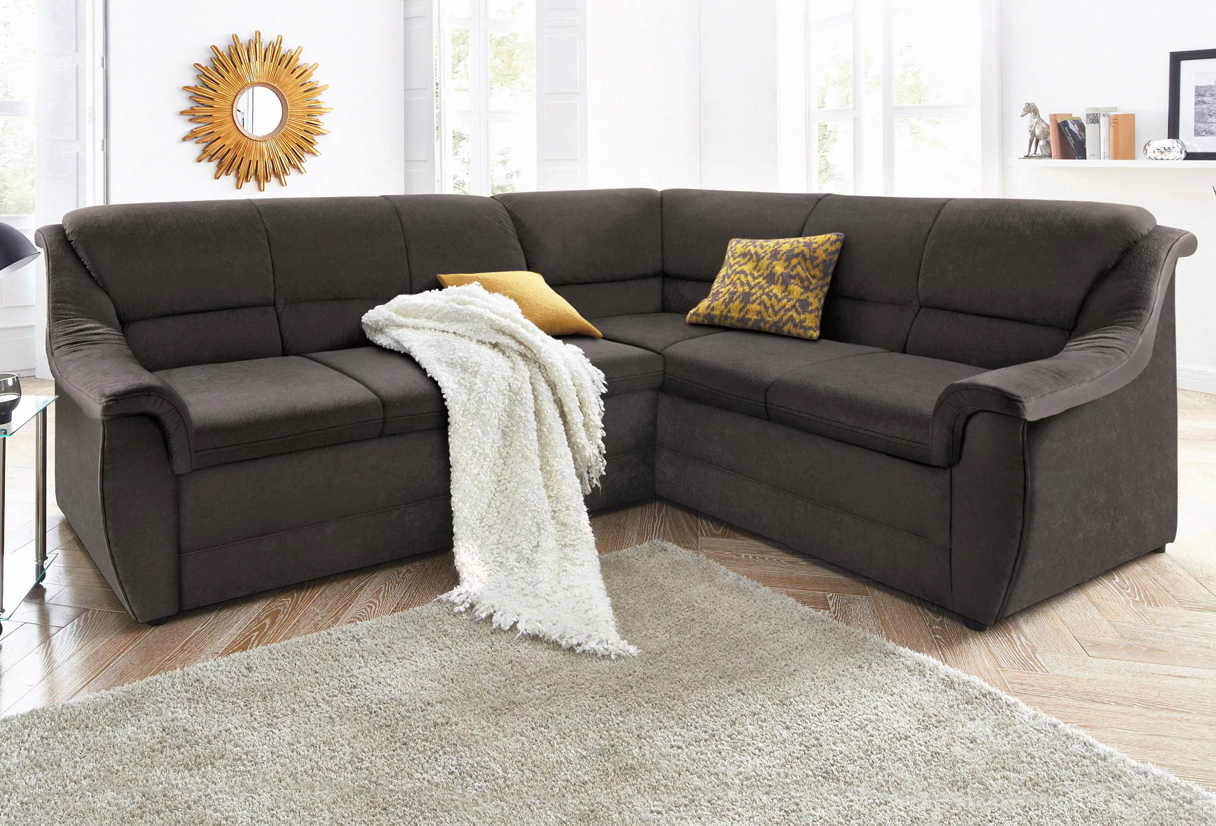 DOMO collection Ecksofa »Lale zeitlose Formensprache, komfortabel, L-Form«, günstig online kaufen