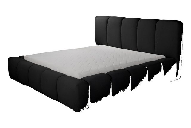 JVmoebel Bett Bett Schwarzes Doppelbett Schlafzimmer Holzmöbel Design (Bett günstig online kaufen