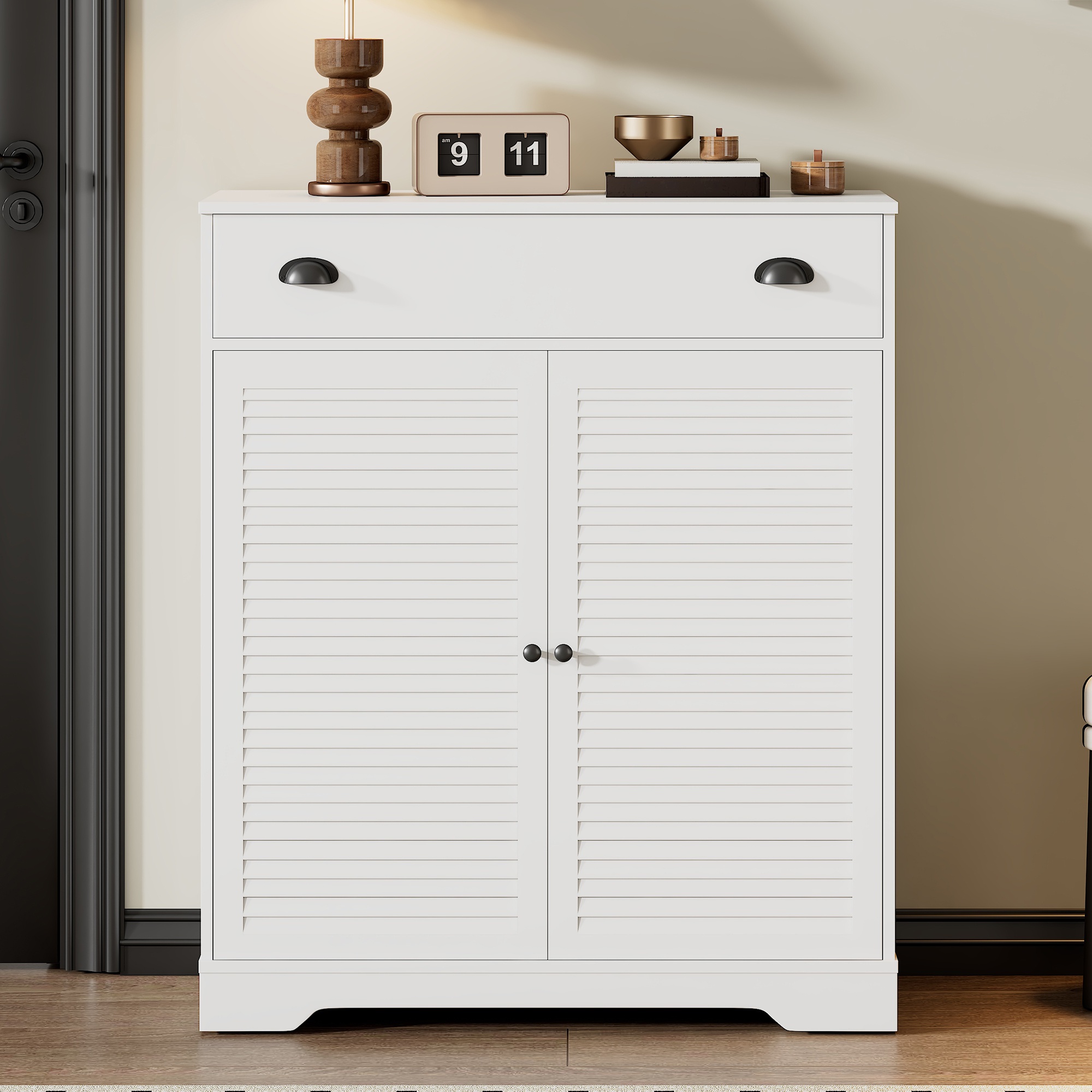 Modernes Sideboard mit 2 Türen, 1 Schublade und verstellbaren Einlegeböden, günstig online kaufen