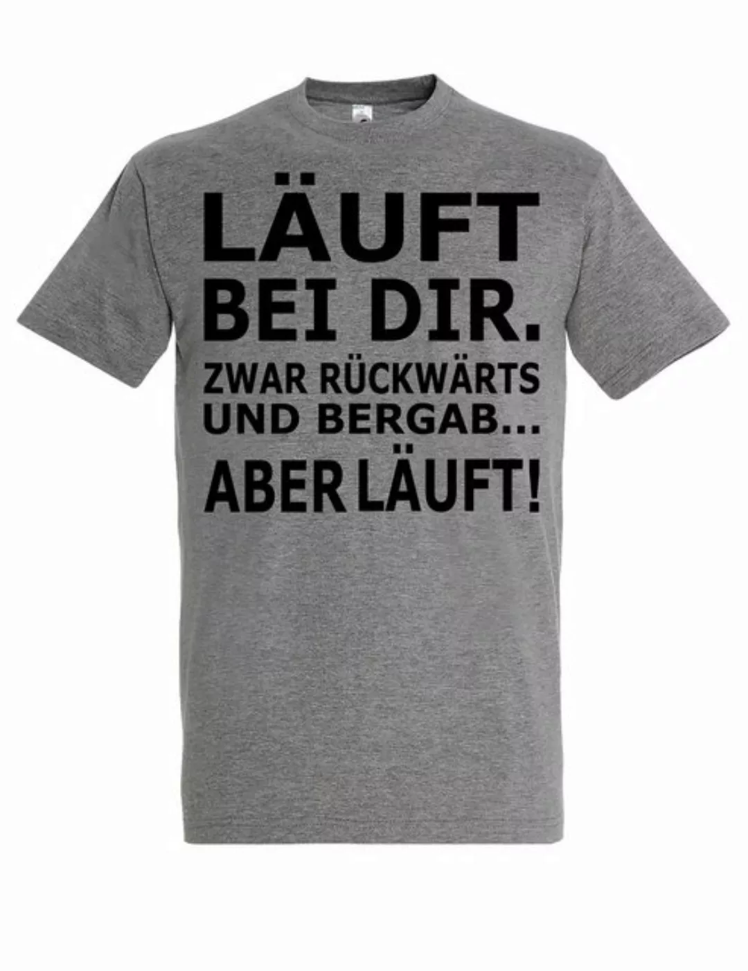 Youth Designz Print-Shirt Herren T-Shirt "Läuft bei dir" Fun-Print Lustig G günstig online kaufen