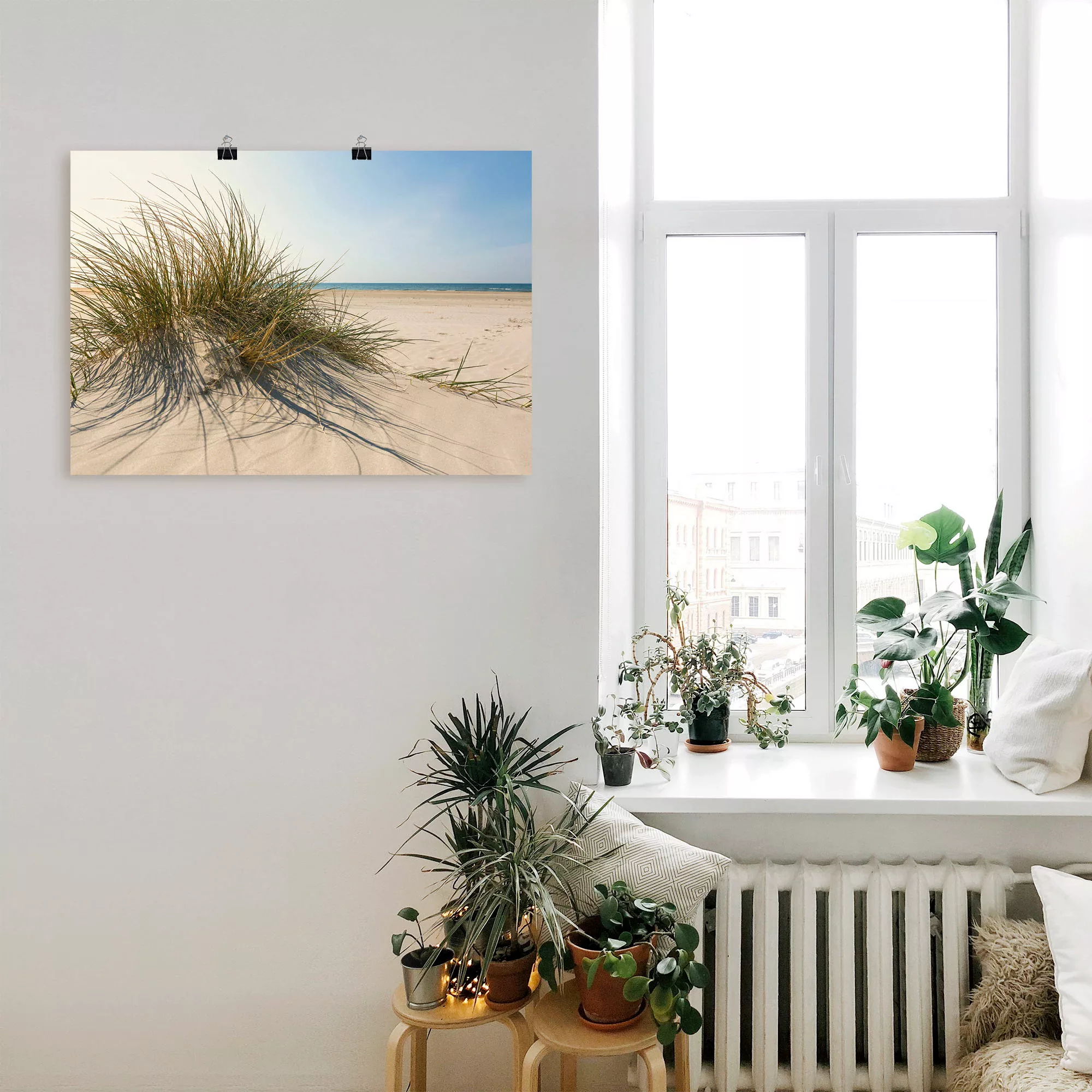 Artland Wandbild »Strandgras«, Küste, (1 St.), als Alubild, Outdoorbild, Le günstig online kaufen