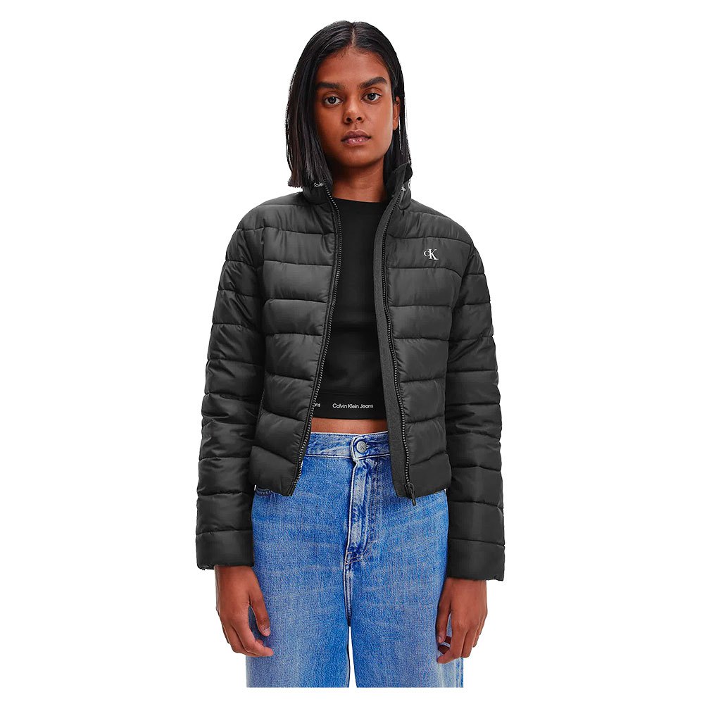 Calvin Klein Jeans Repeat Logo Lw Fitted Padded Jacke L Ck Black günstig online kaufen