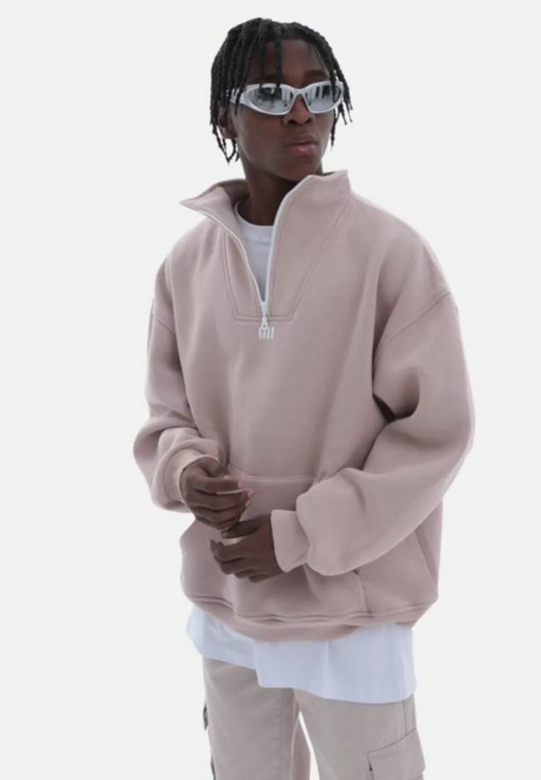 COFI Casuals Sweatshirt Zipper Drop Shoulder Hoodie 320gsm günstig online kaufen