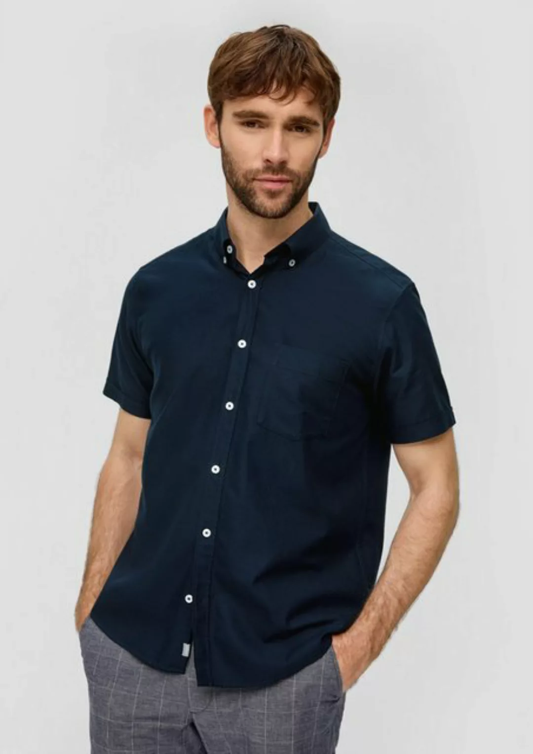 s.Oliver Kurzarmhemd Hemd aus Lyocellmix günstig online kaufen