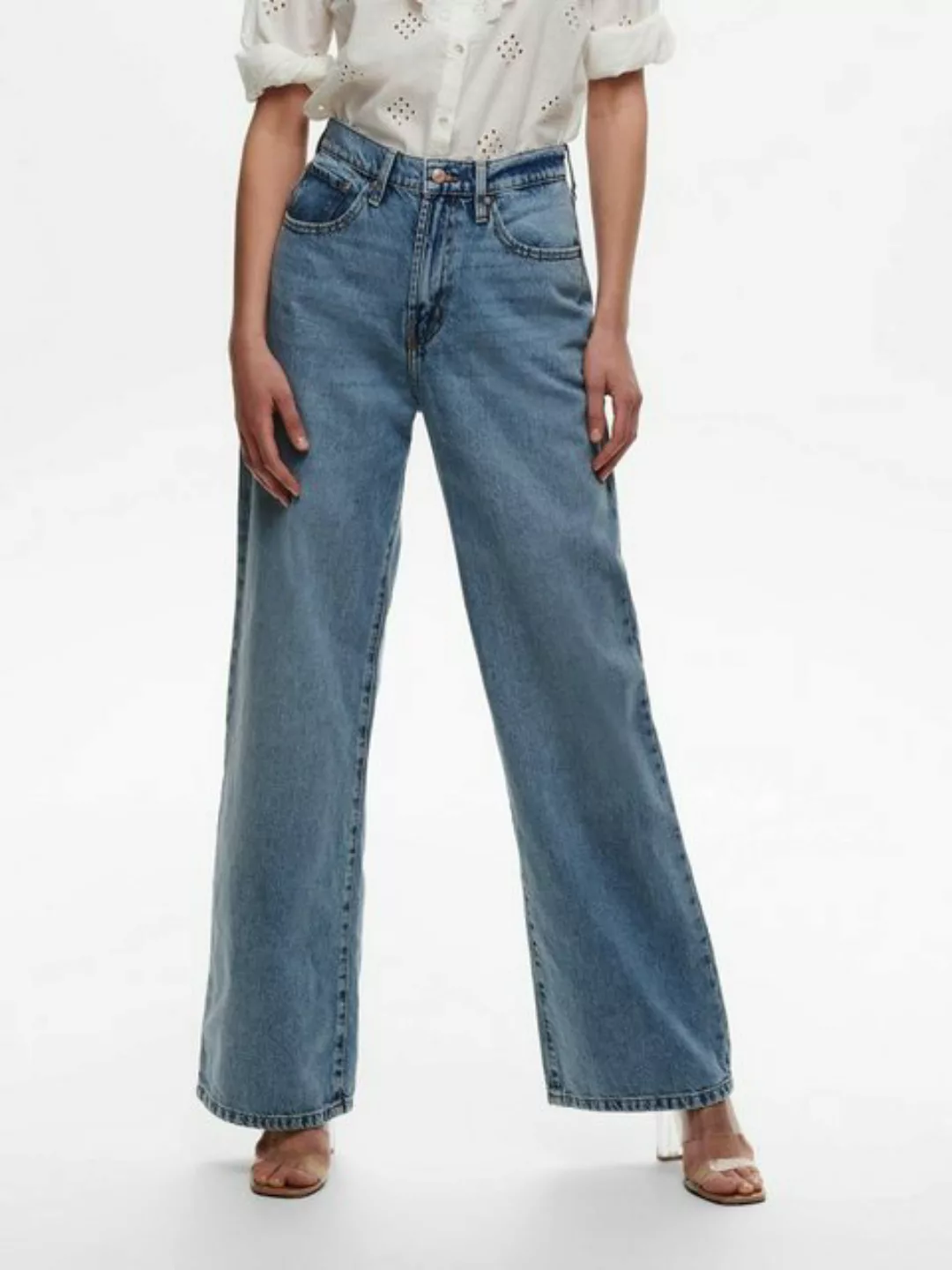 ONLY Weite Jeans Hope (1-tlg) Plain/ohne Details, Weiteres Detail günstig online kaufen