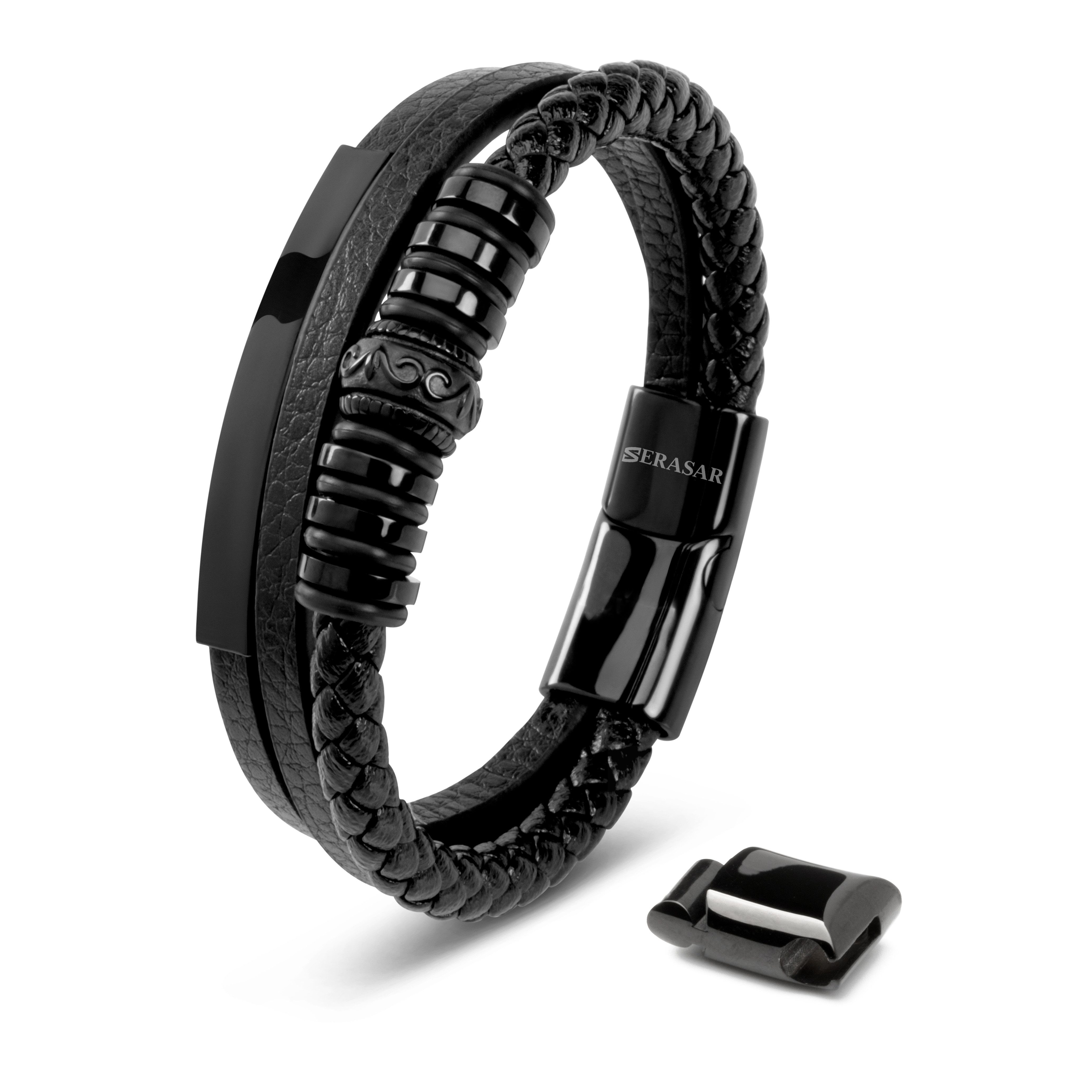SERASAR Lederarmband Leder Herrenarmband "Spirit" (Klassisch, günstig online kaufen