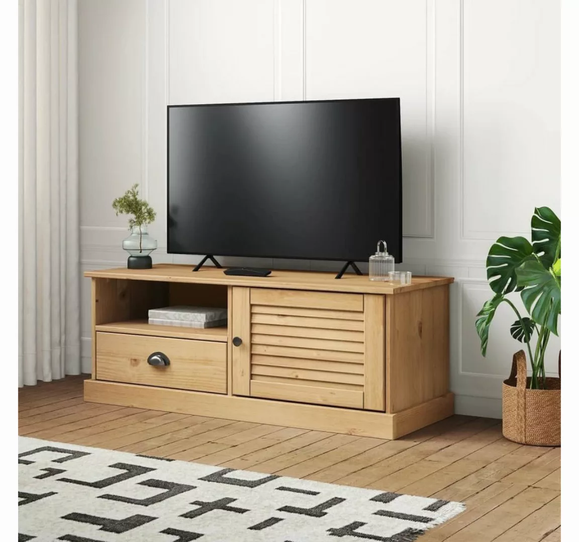 furnicato TV-Schrank VIGO 106x40x40 cm Massivholz Kiefer günstig online kaufen