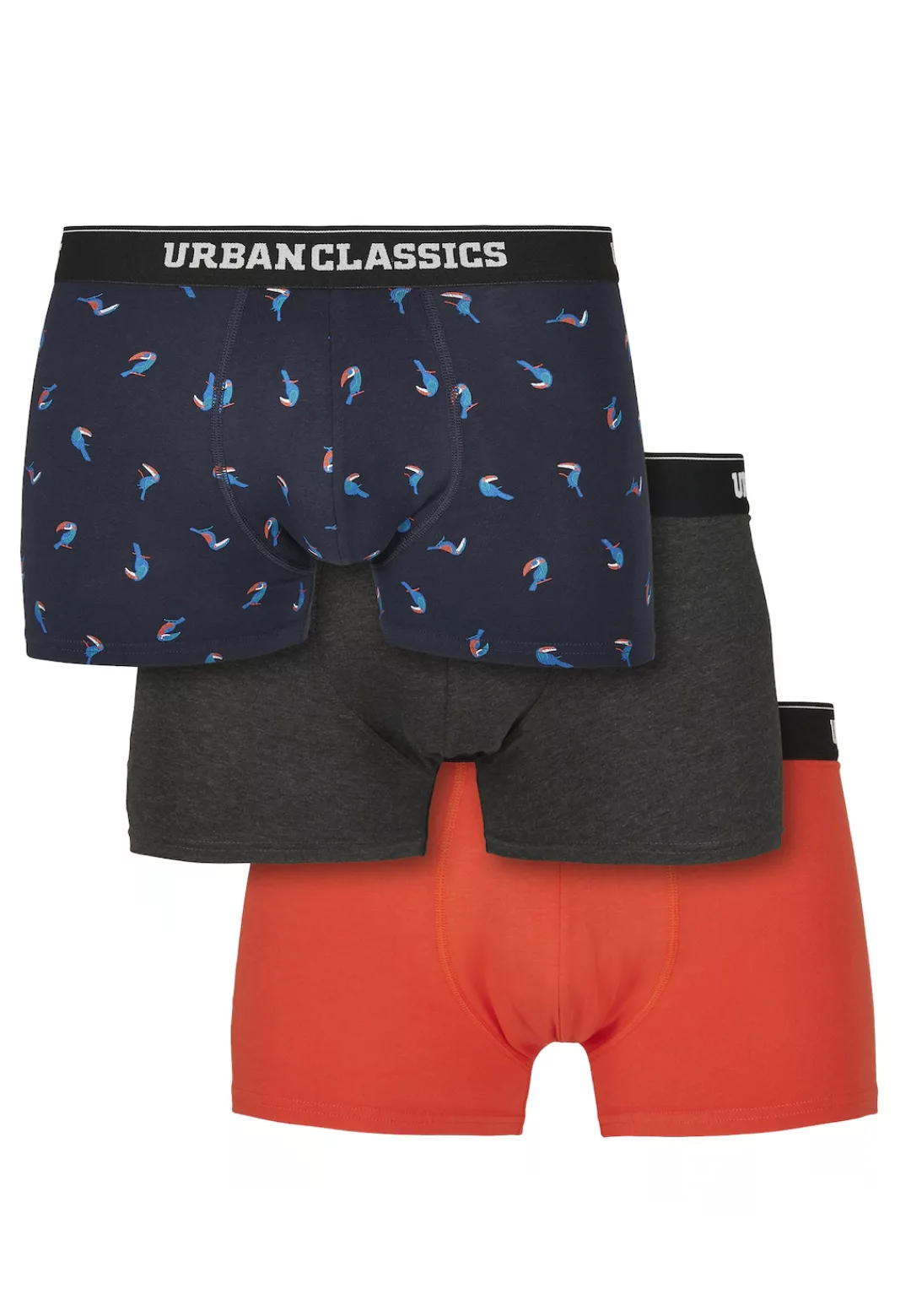 URBAN CLASSICS Boxershorts "Urban Classics Herren Boxer Shorts 3-Pack", (1 günstig online kaufen